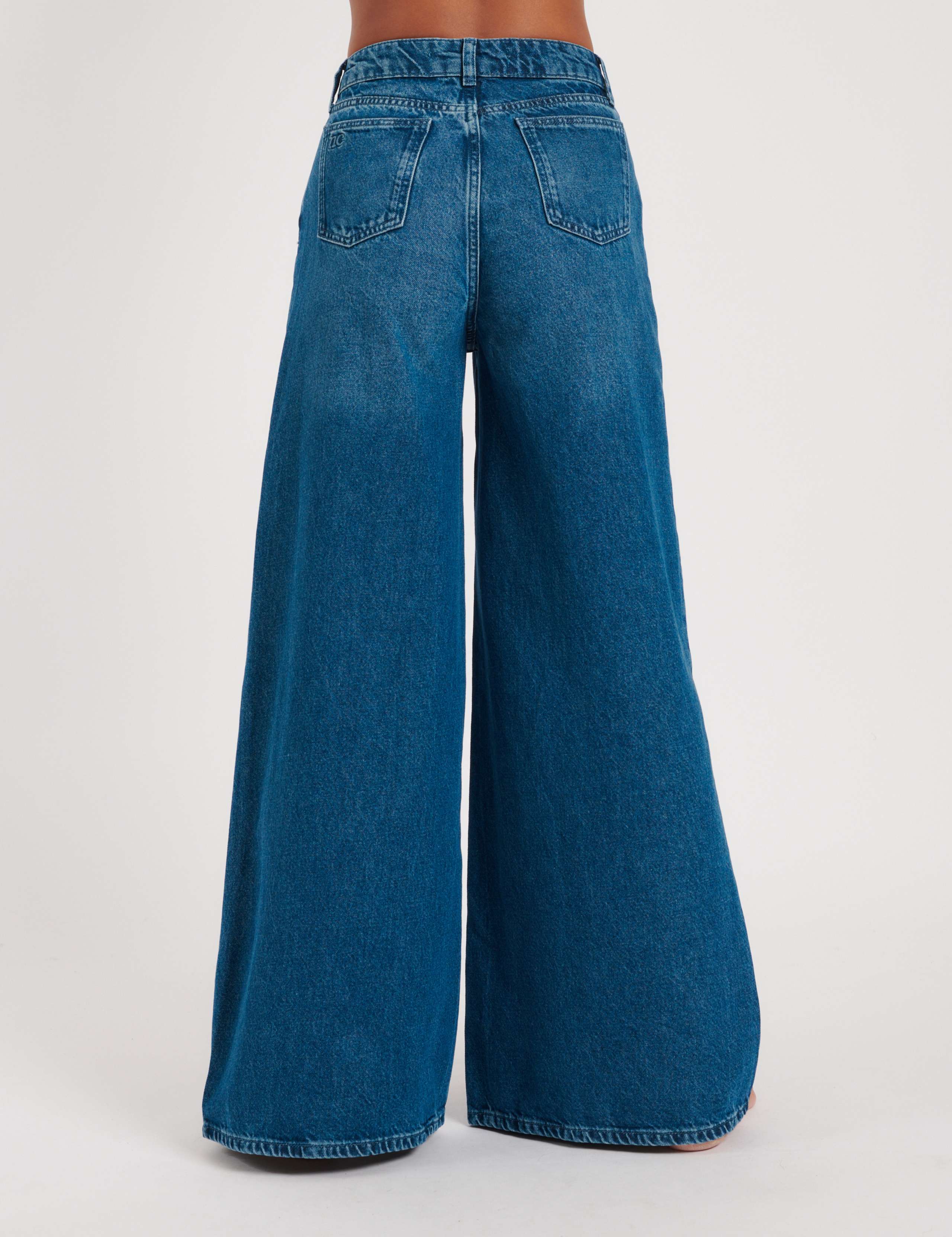 High Waisted Wide Leg Palazzo Jeans 4 of 5
