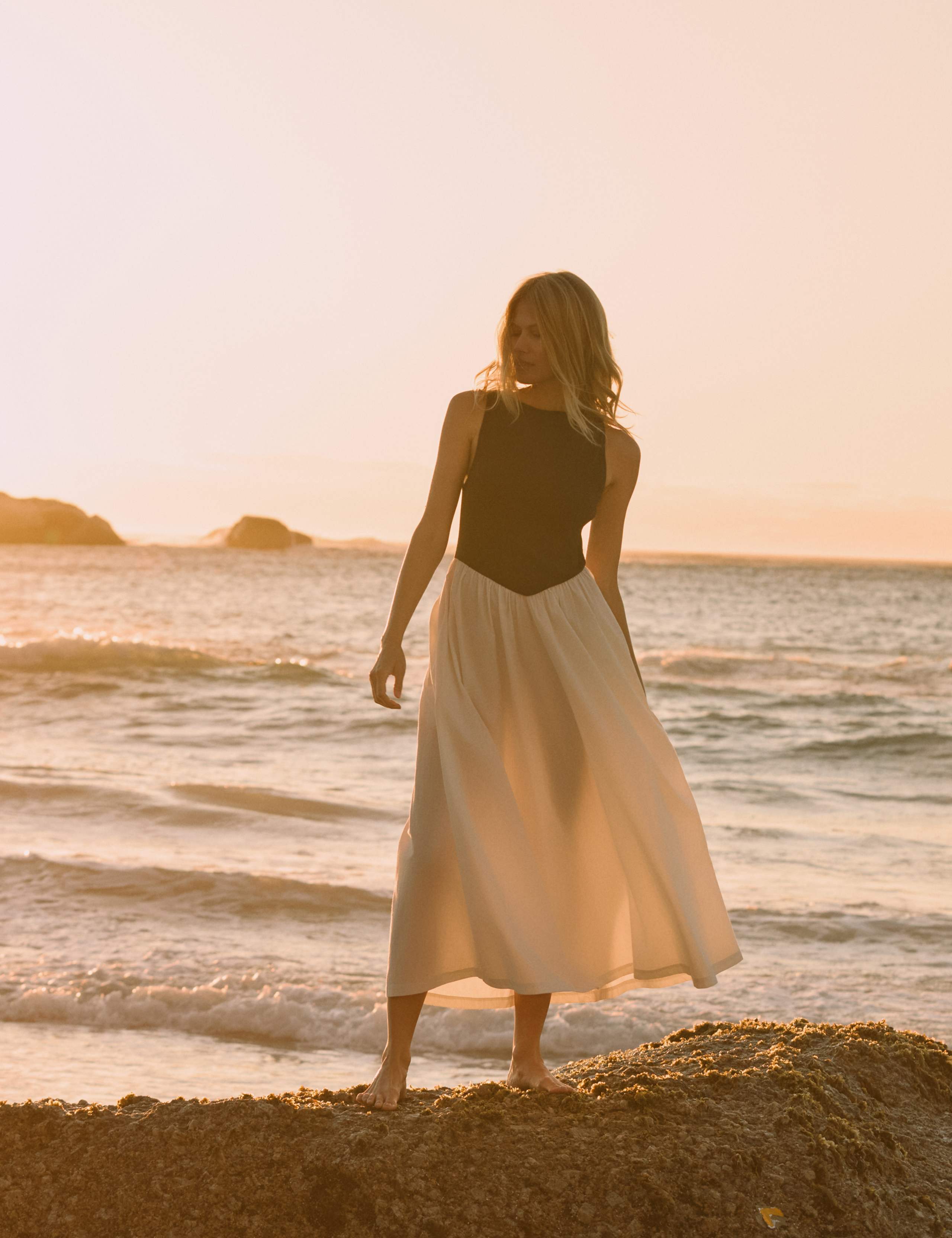 Cotton Rich Midi Skater Dress 2 of 4