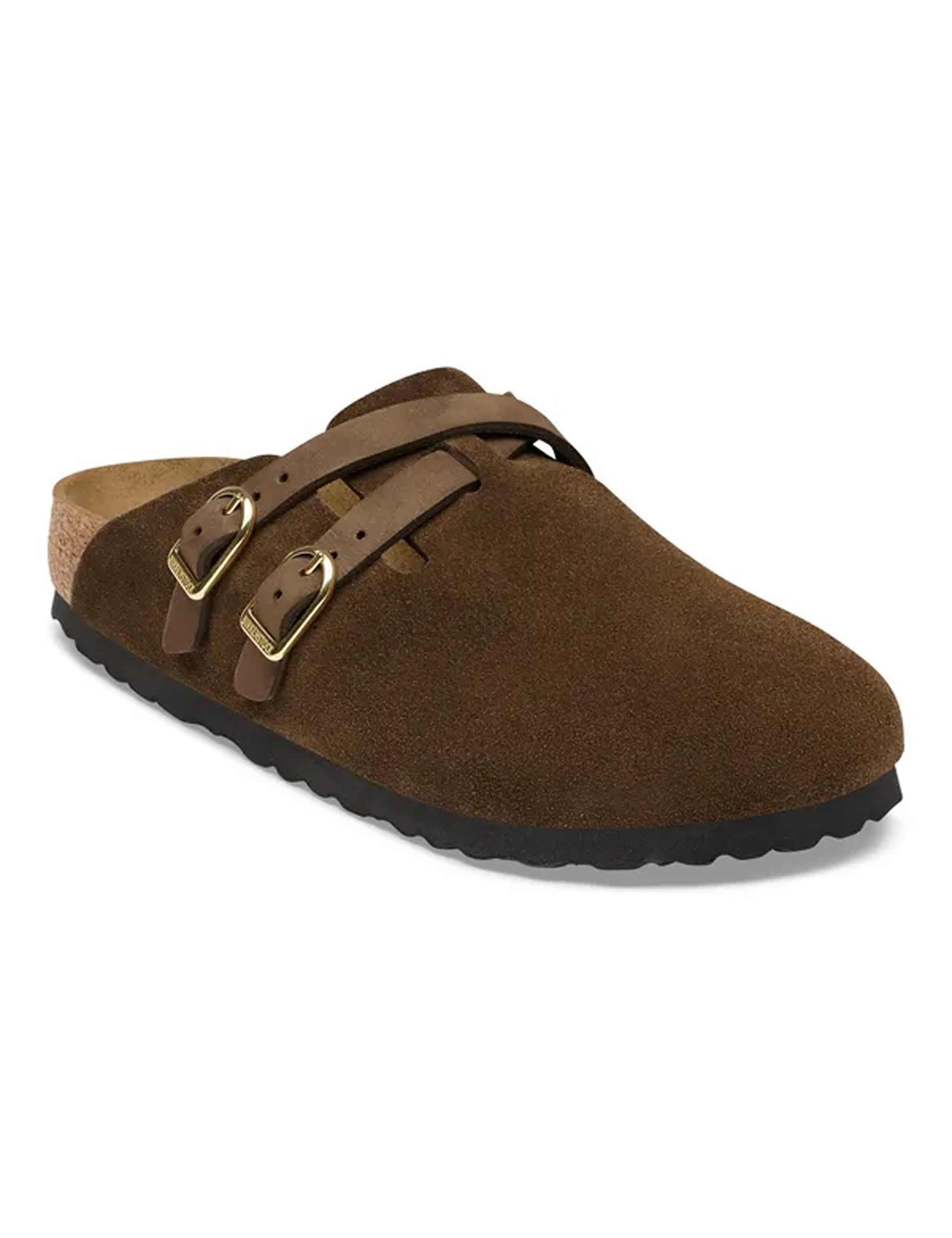 Blair Suede Buckle Clogs 2 of 3