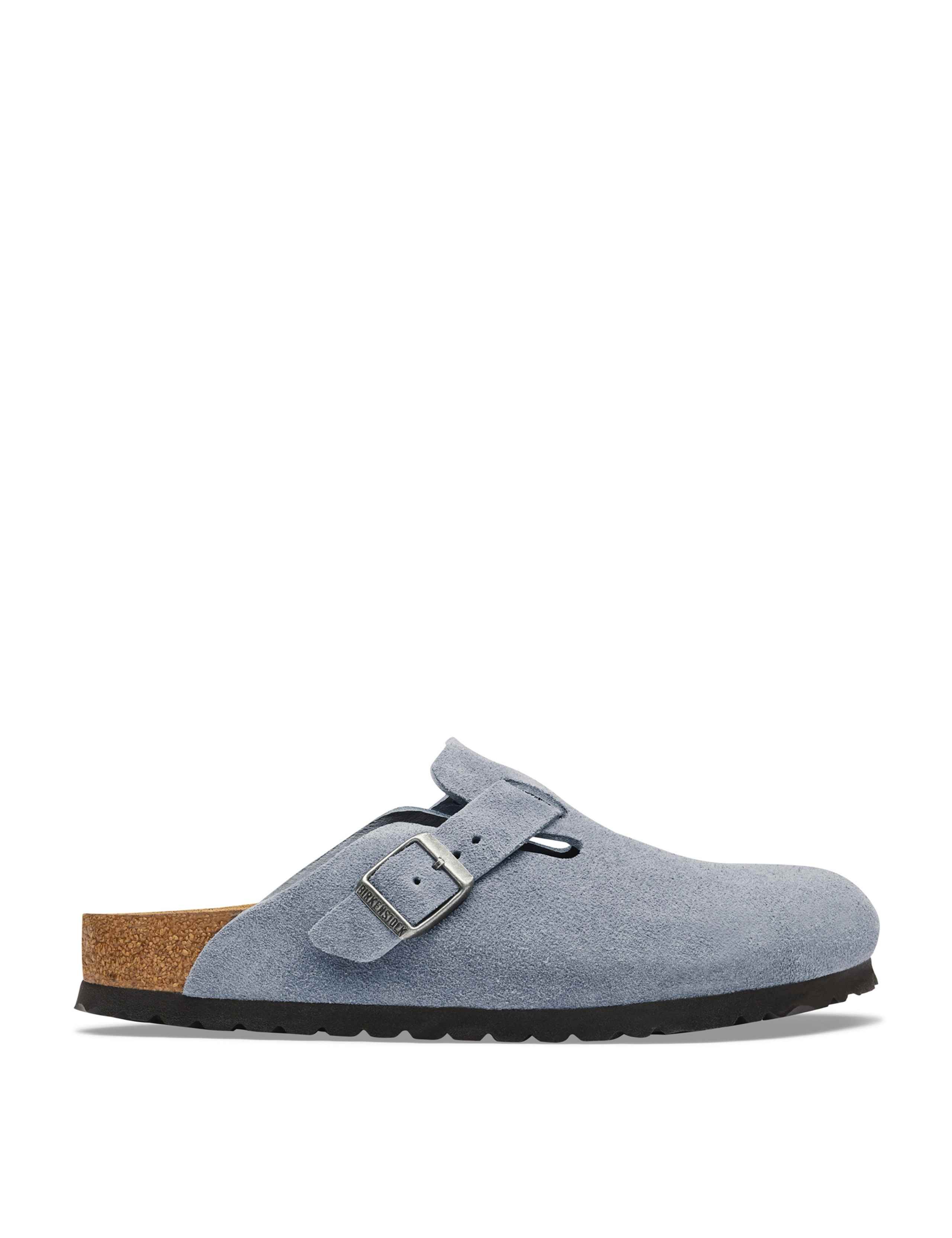 Boston Suede Footbed Clog Mules 1 of 3