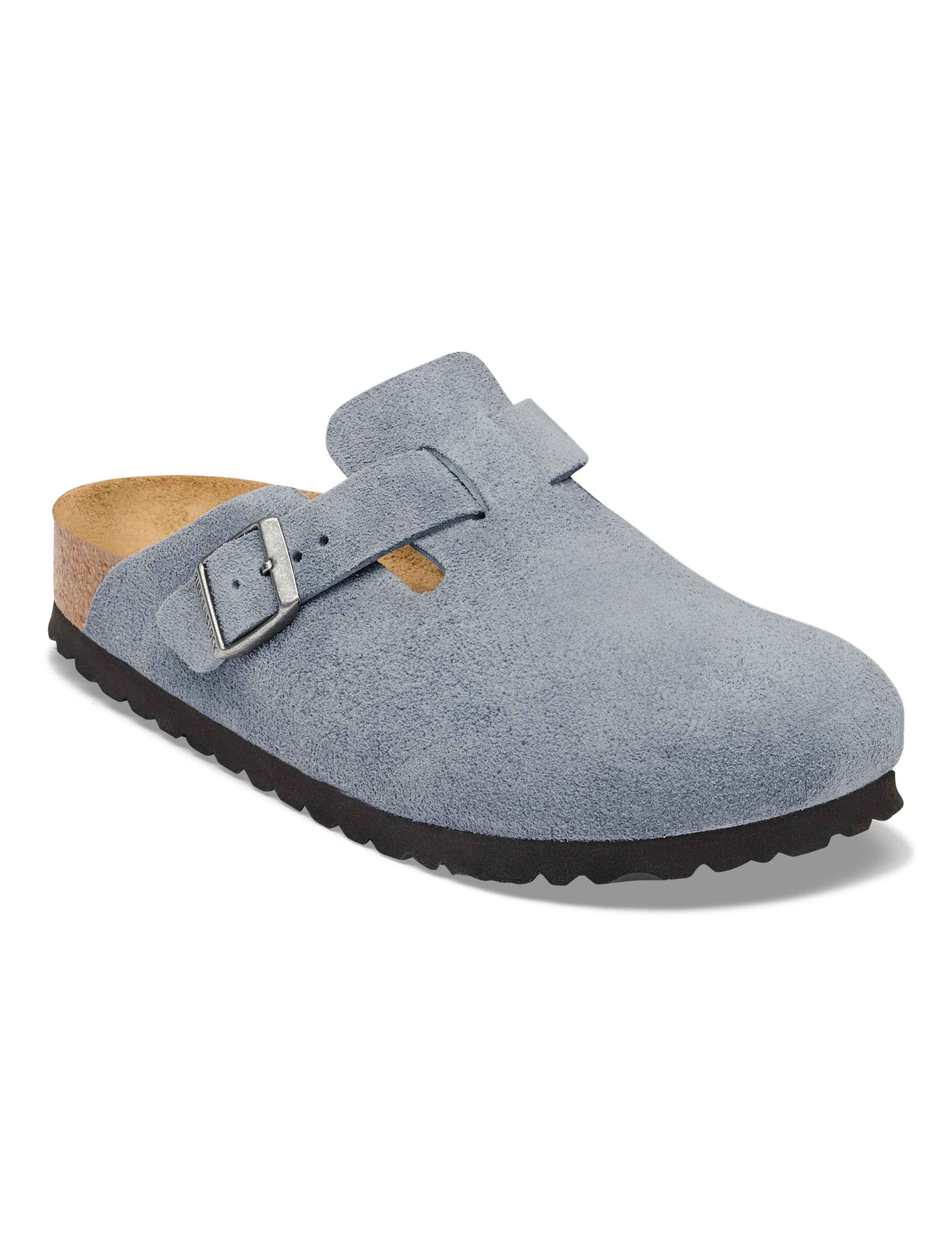 Boston Suede Footbed Clog Mules 2 of 3
