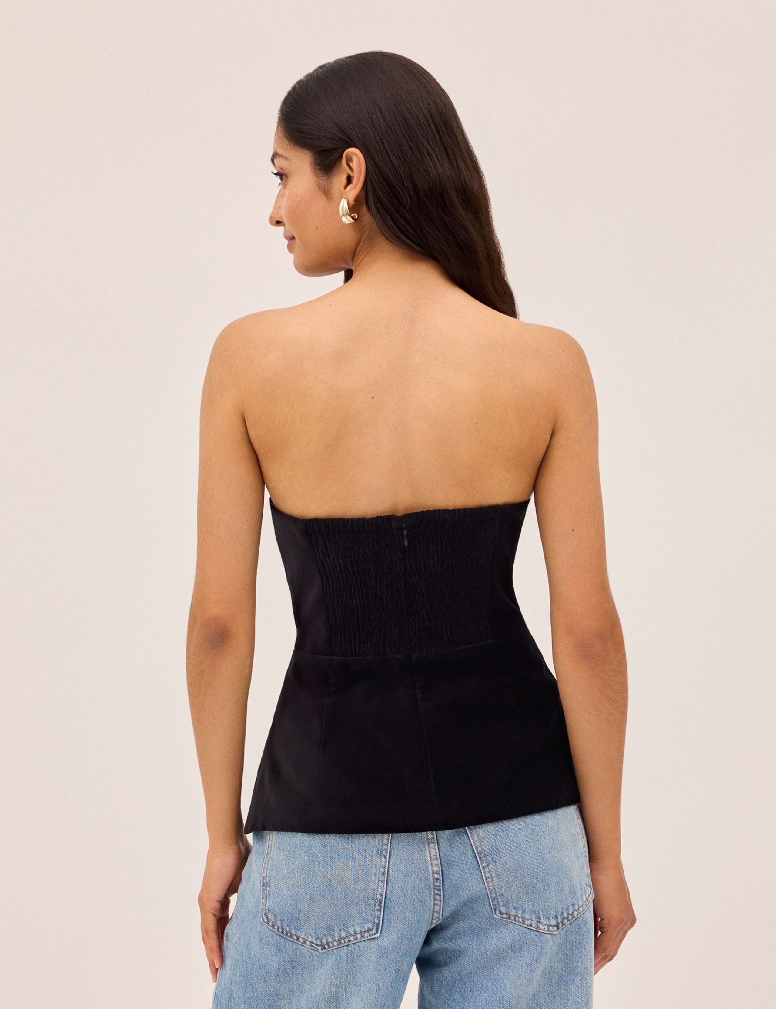 Velvet Bow Bandeau Top 2 of 4