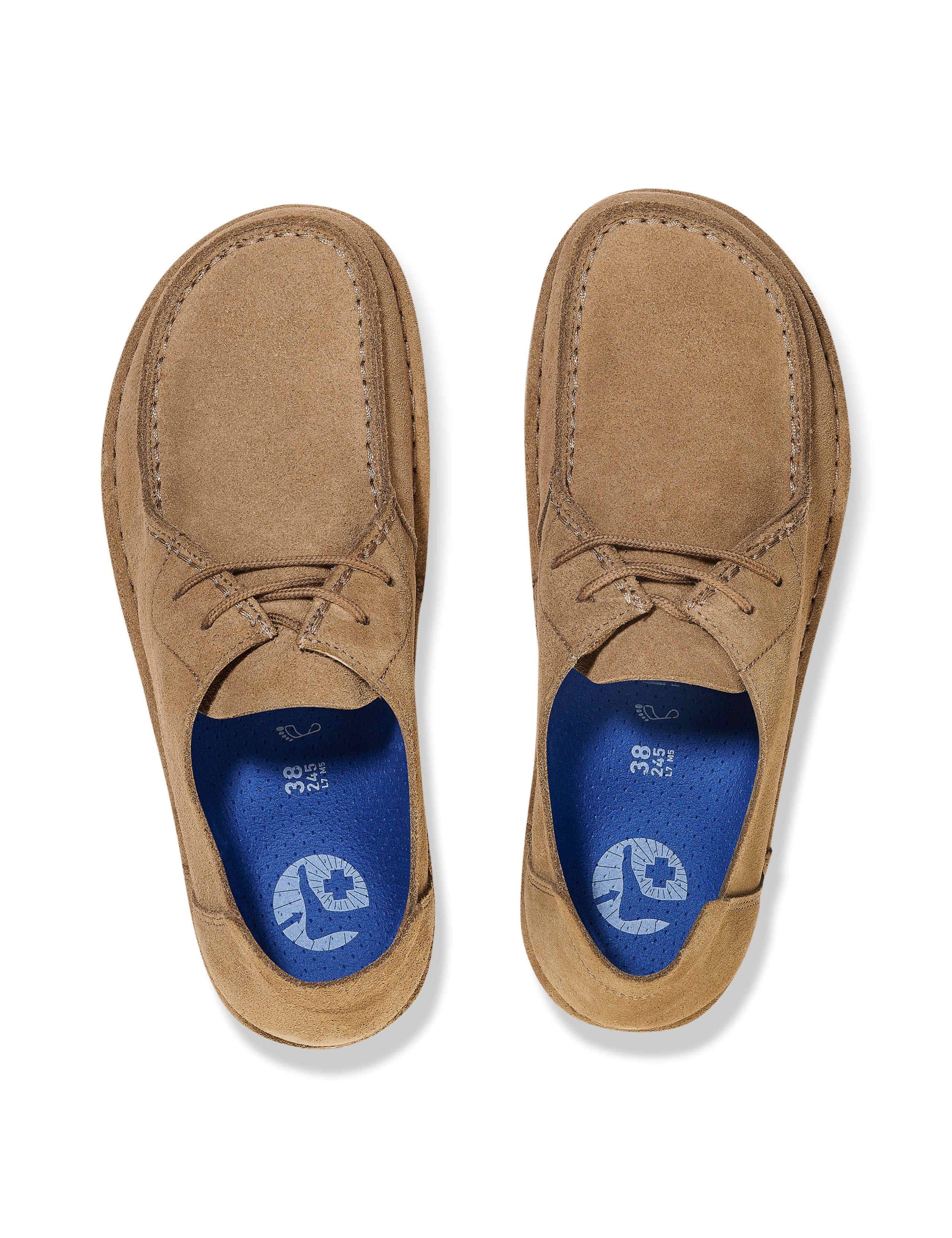 Suede Lace Up Flat Moccasins 2 of 3