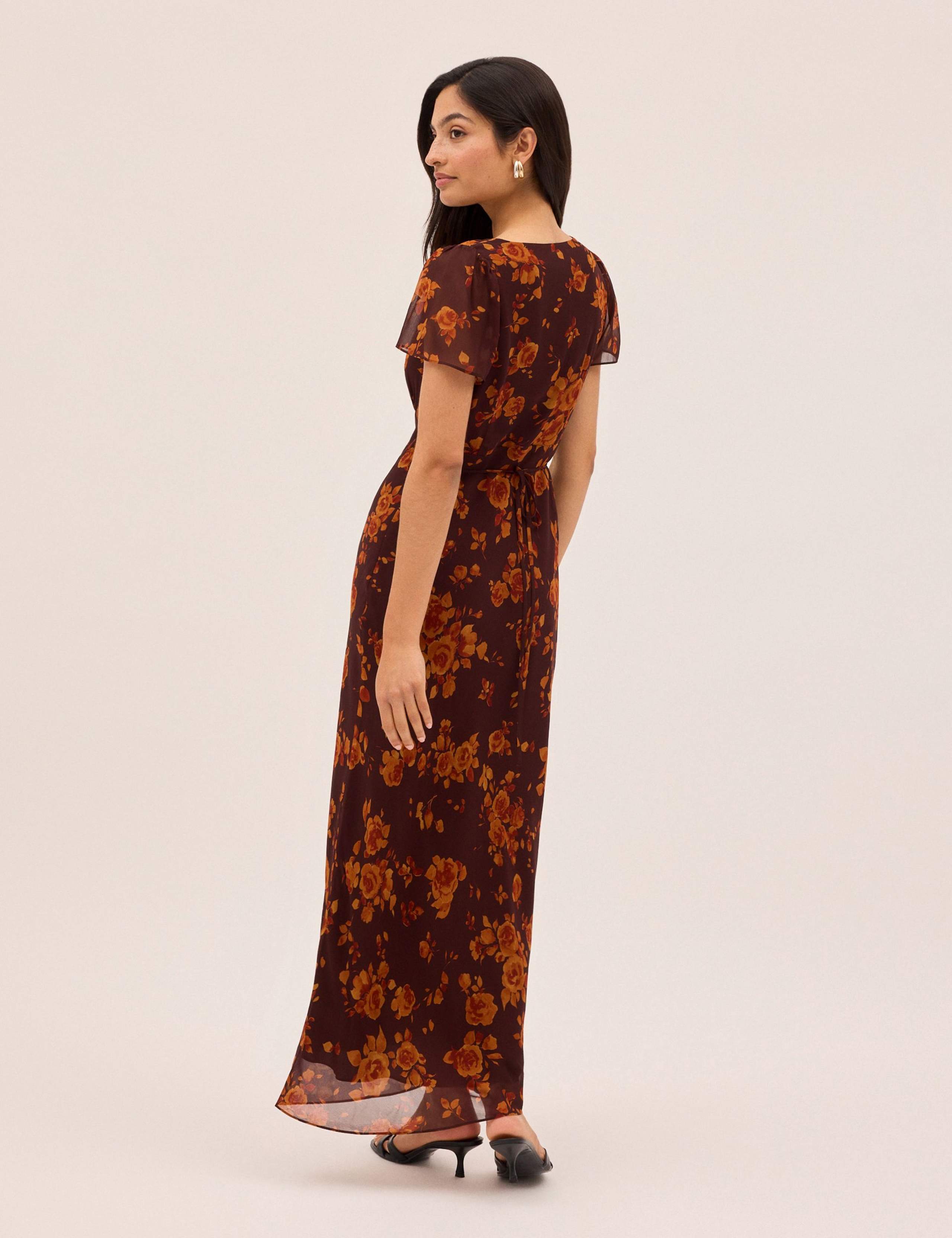 Floral V-Neck Maxi Tea Dress 6 of 6