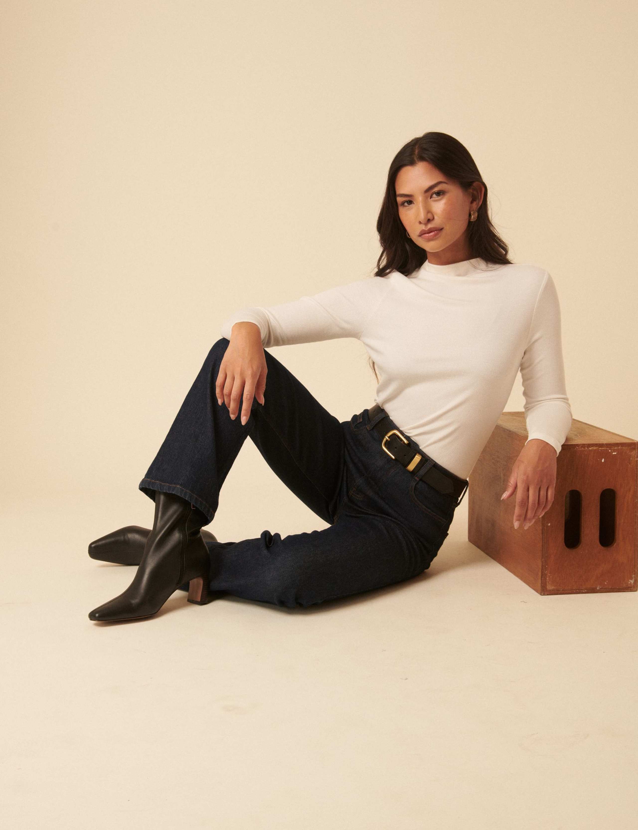 Suede Block Heel Pointed Ankle Boots 5 of 5