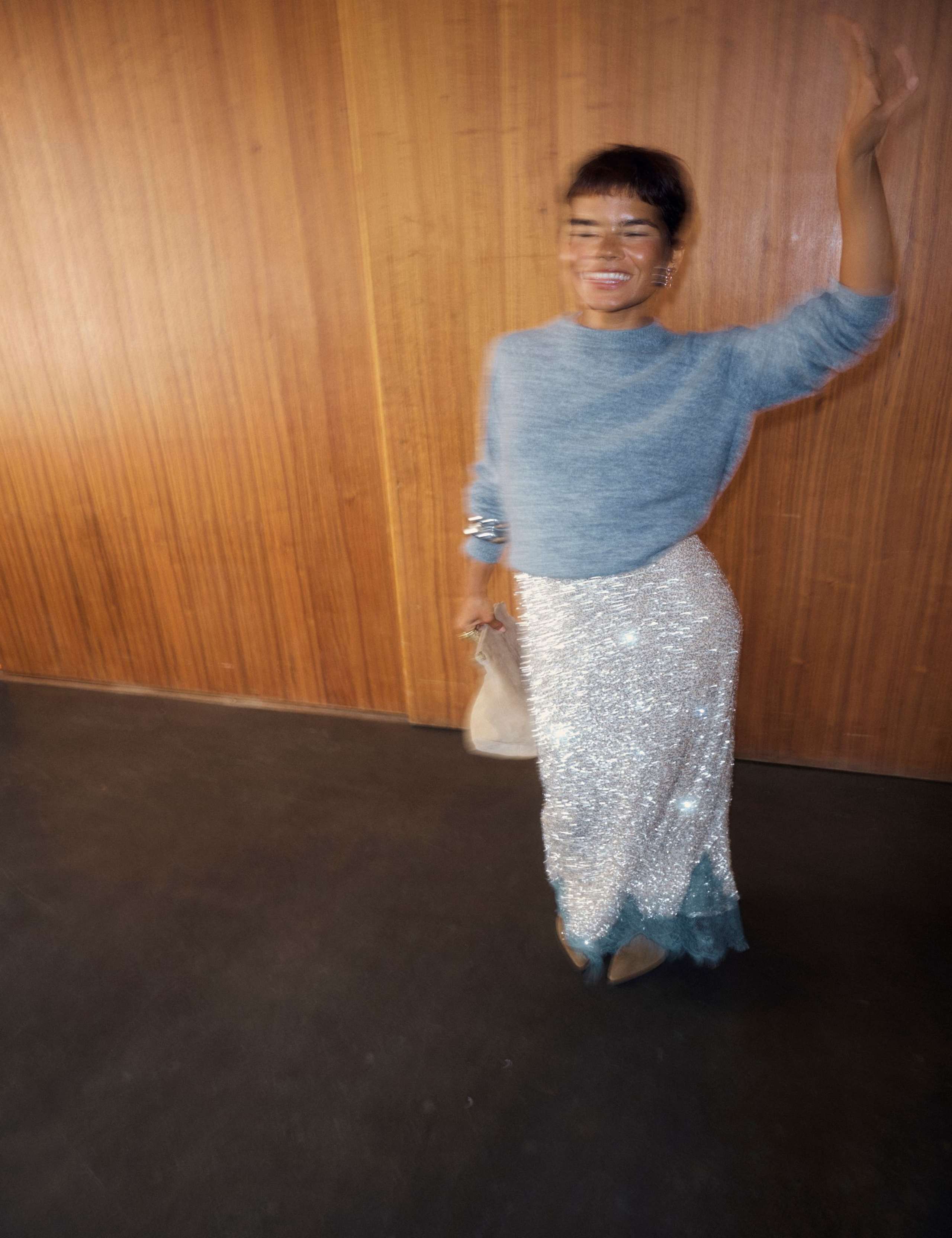 Sequin Midi Skirt 2 of 5