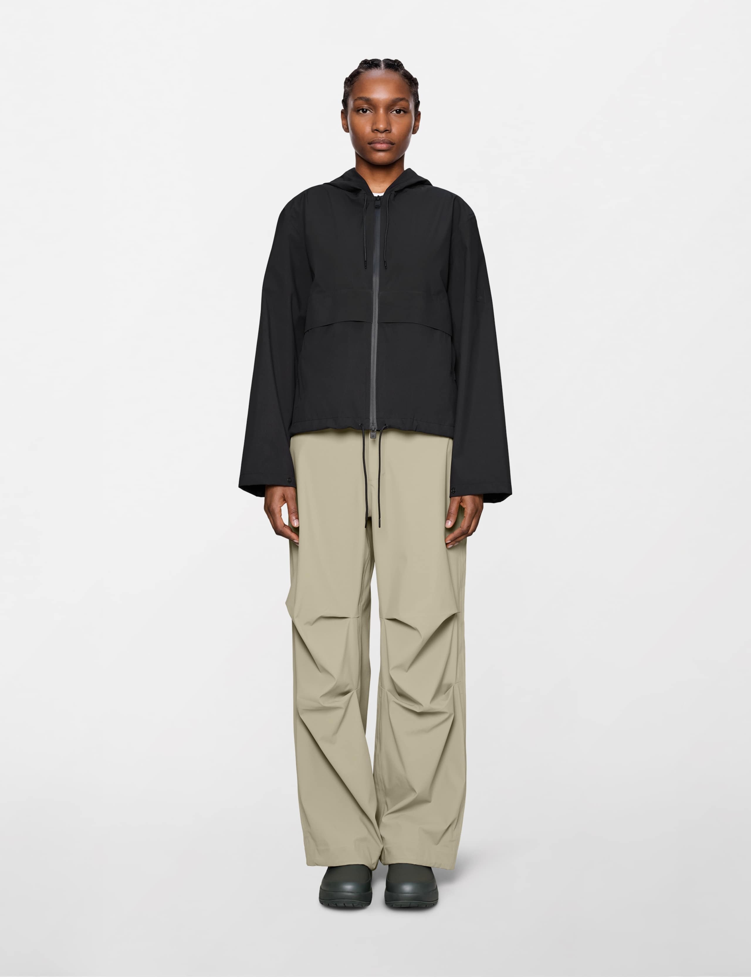 Suva Waterproof Hooded Cropped Rain Jacket 2 of 4