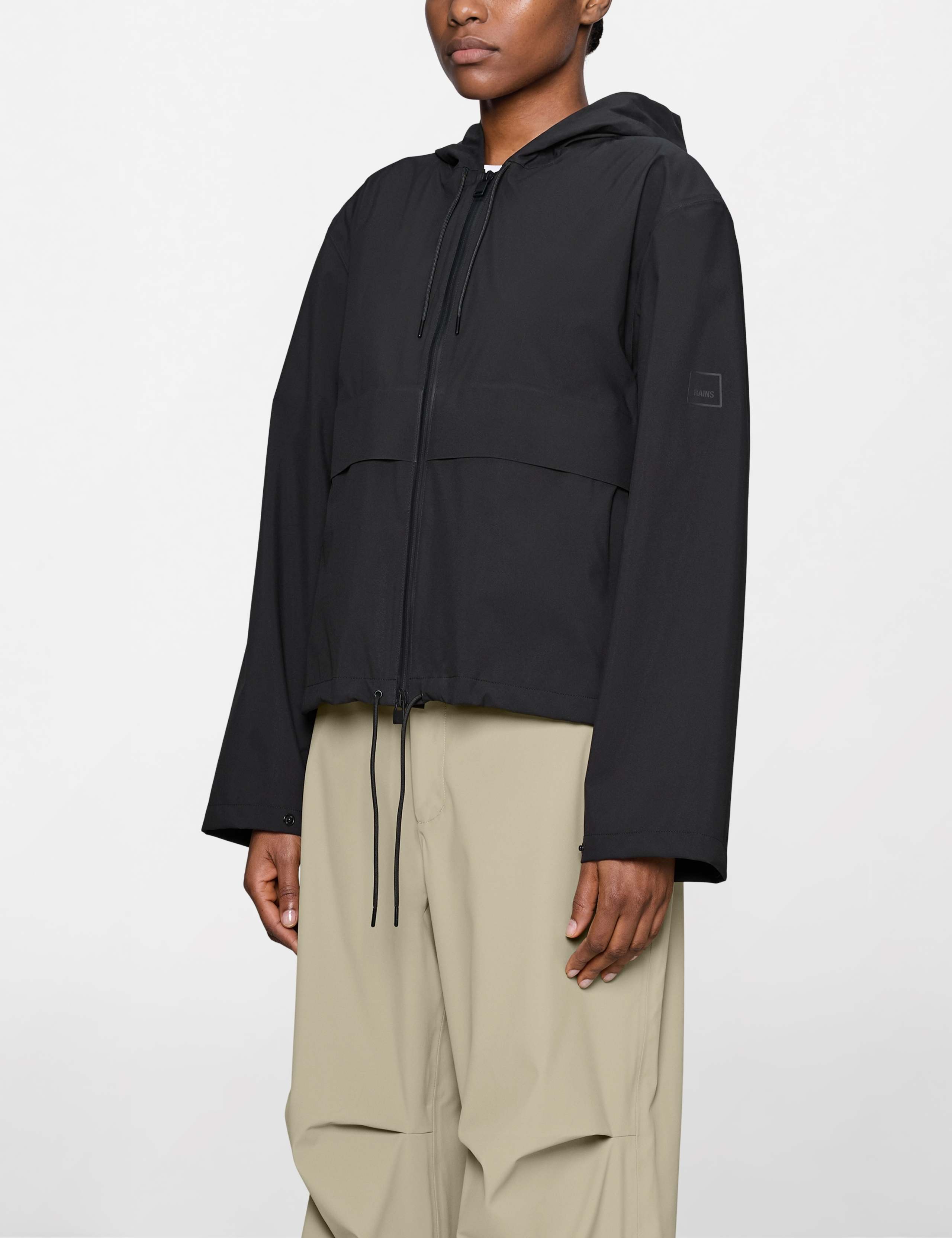 Suva Waterproof Hooded Cropped Rain Jacket 3 of 4