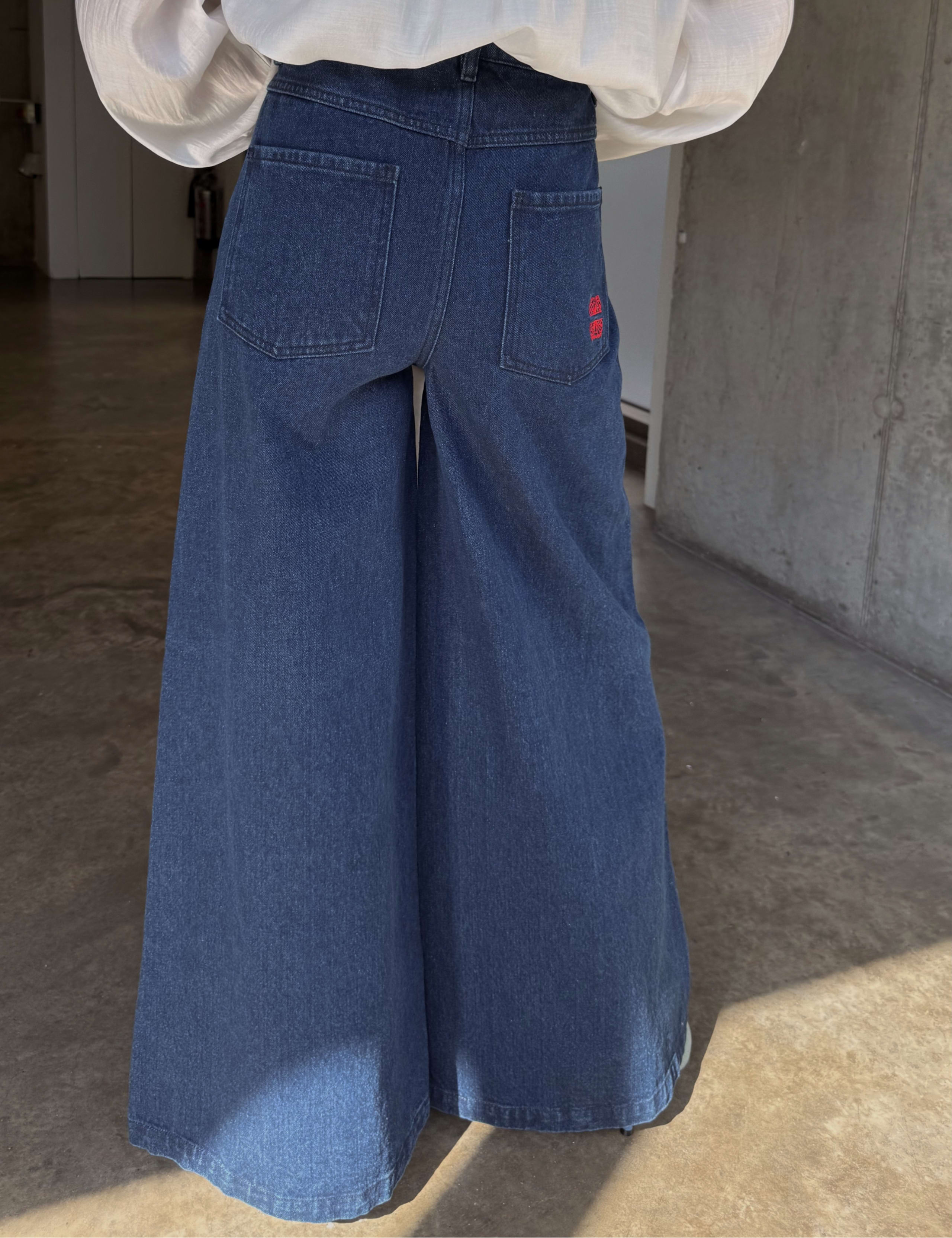 High Waisted Palazzo Jeans 5 of 7