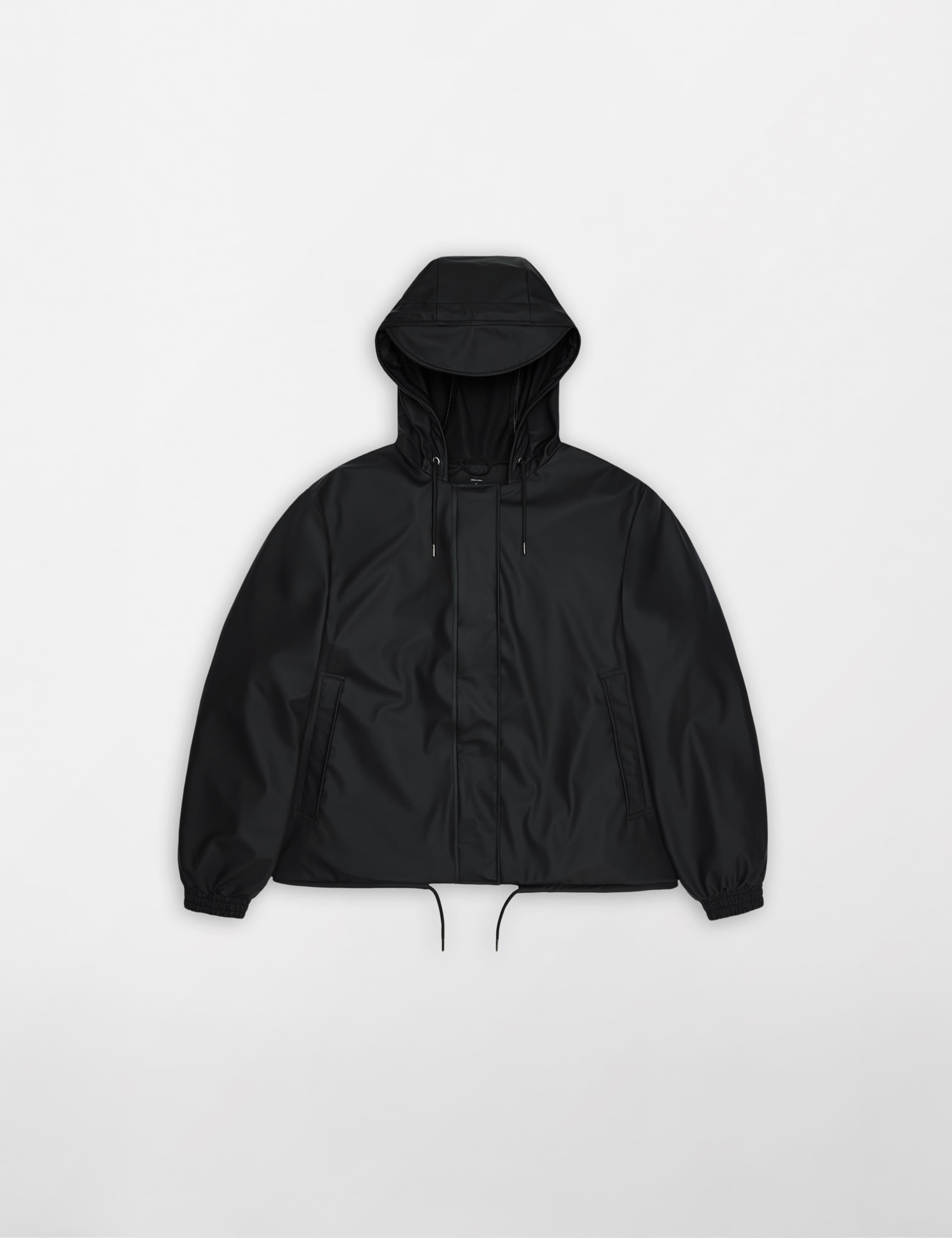 String Waterproof Hooded Cropped Jacket 1 of 4