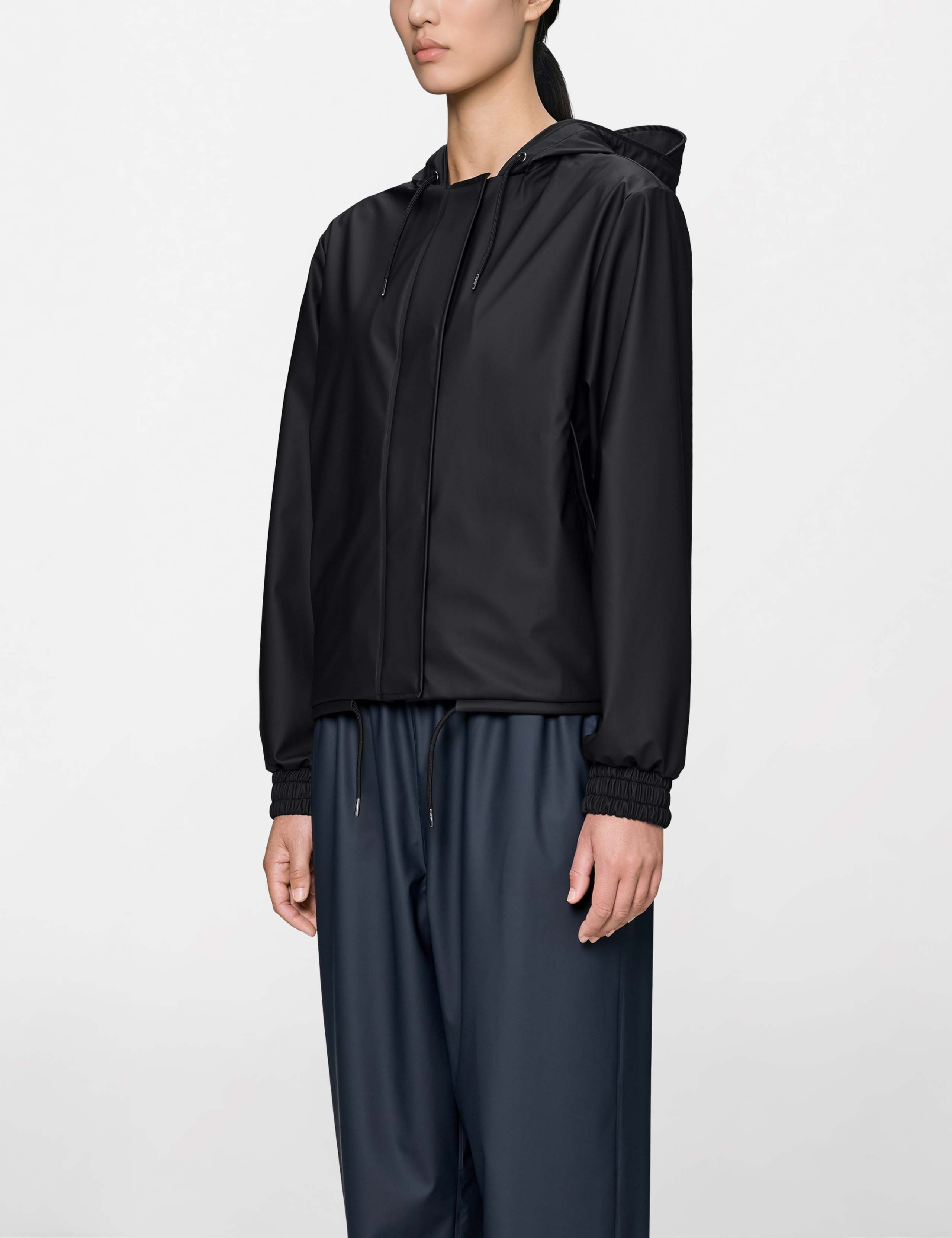 String Waterproof Hooded Cropped Jacket 3 of 4
