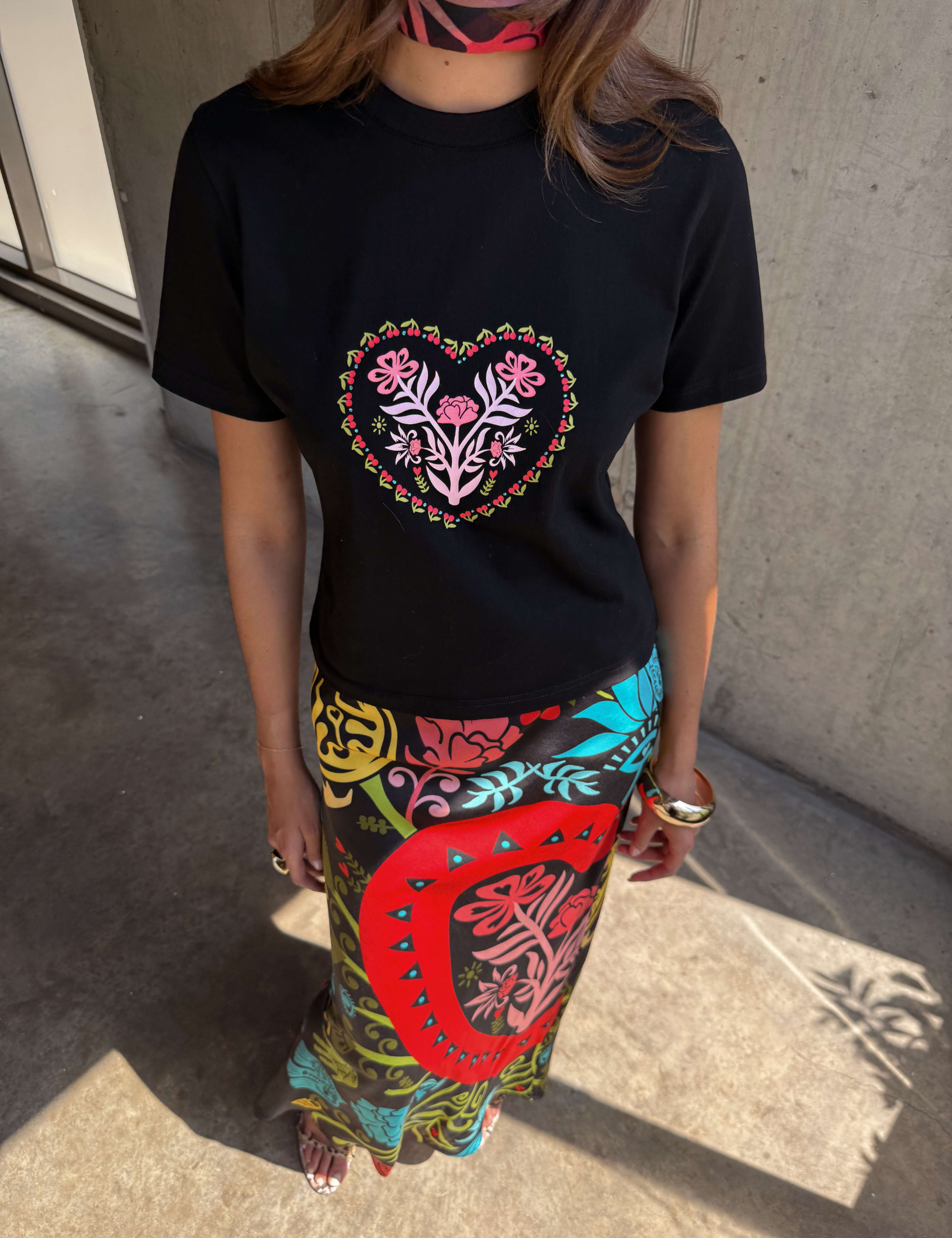 Printed Maxi Slip Skirt 4 of 6