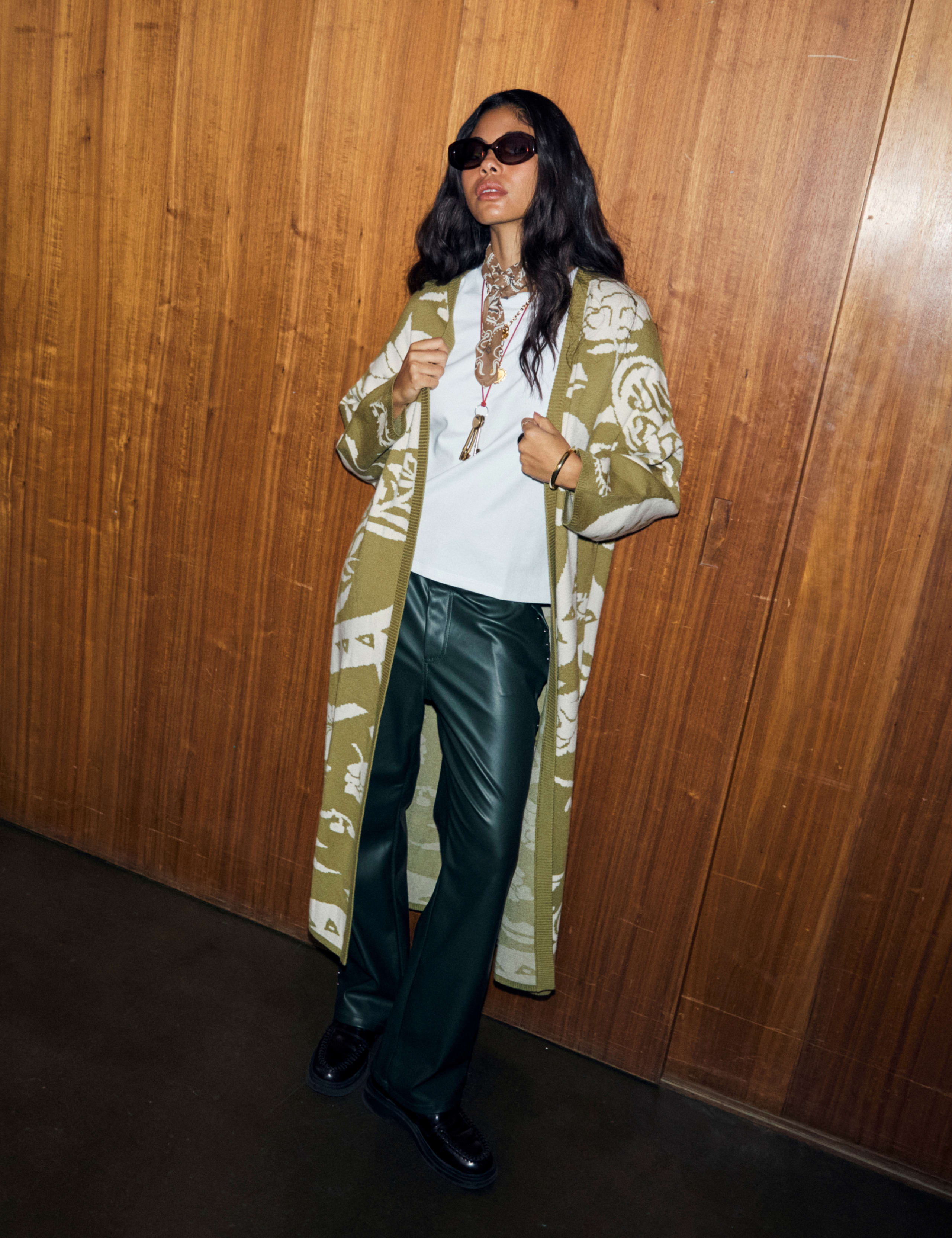 Printed Longline Coatigan 3 of 6