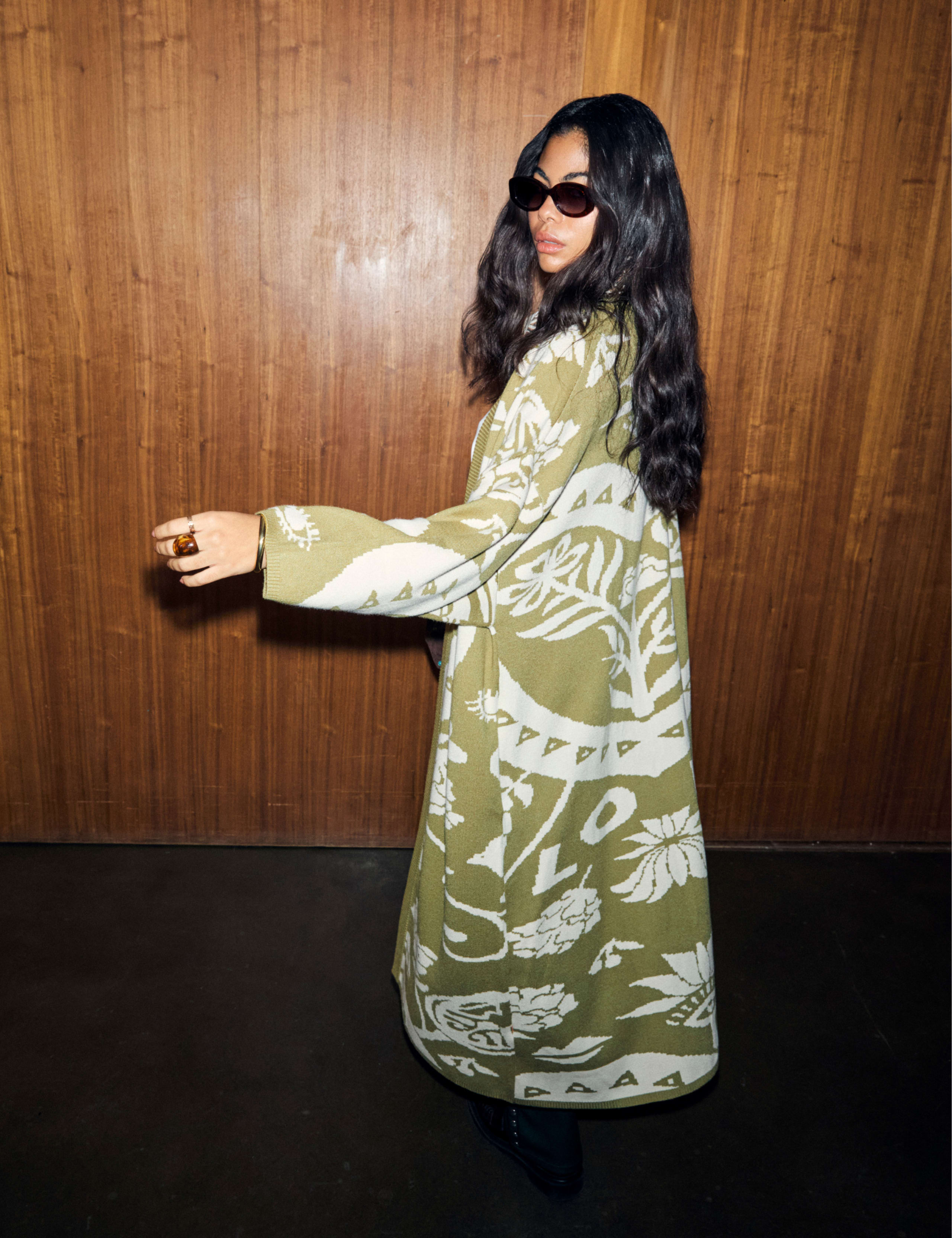 Printed Longline Coatigan 5 of 6