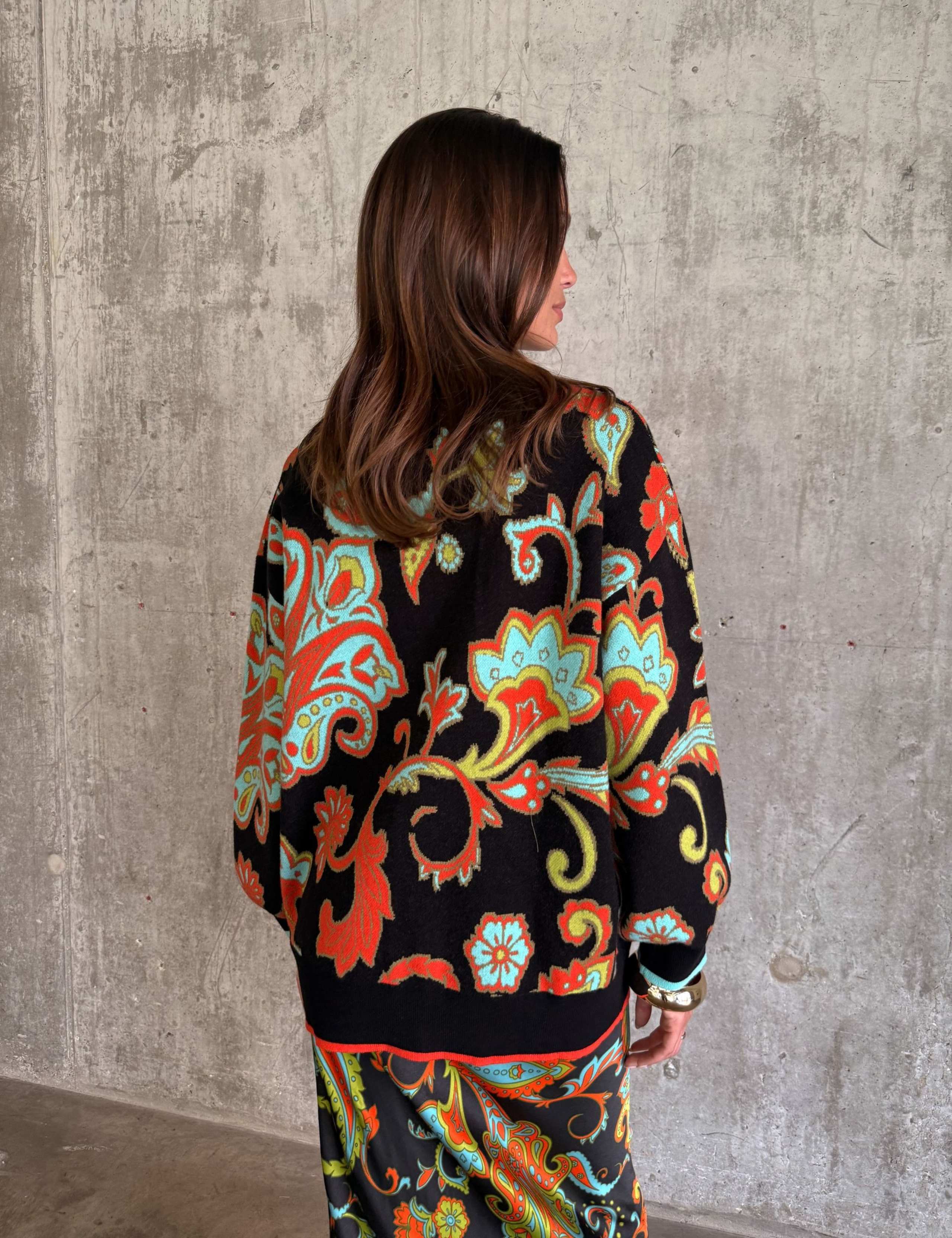 Paisley V-Neck Cardigan 5 of 5