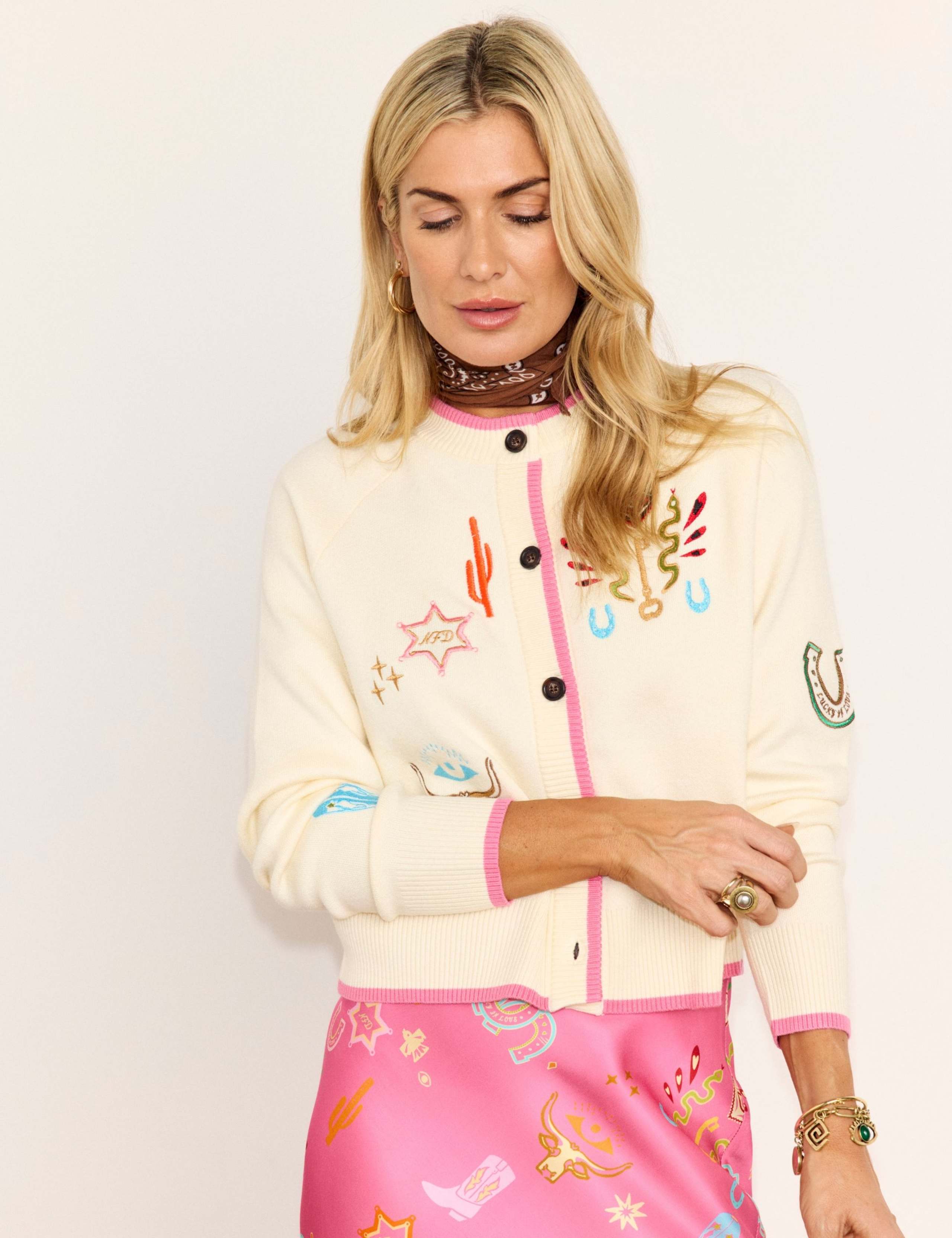 Embroidered Cardigan 1 of 4