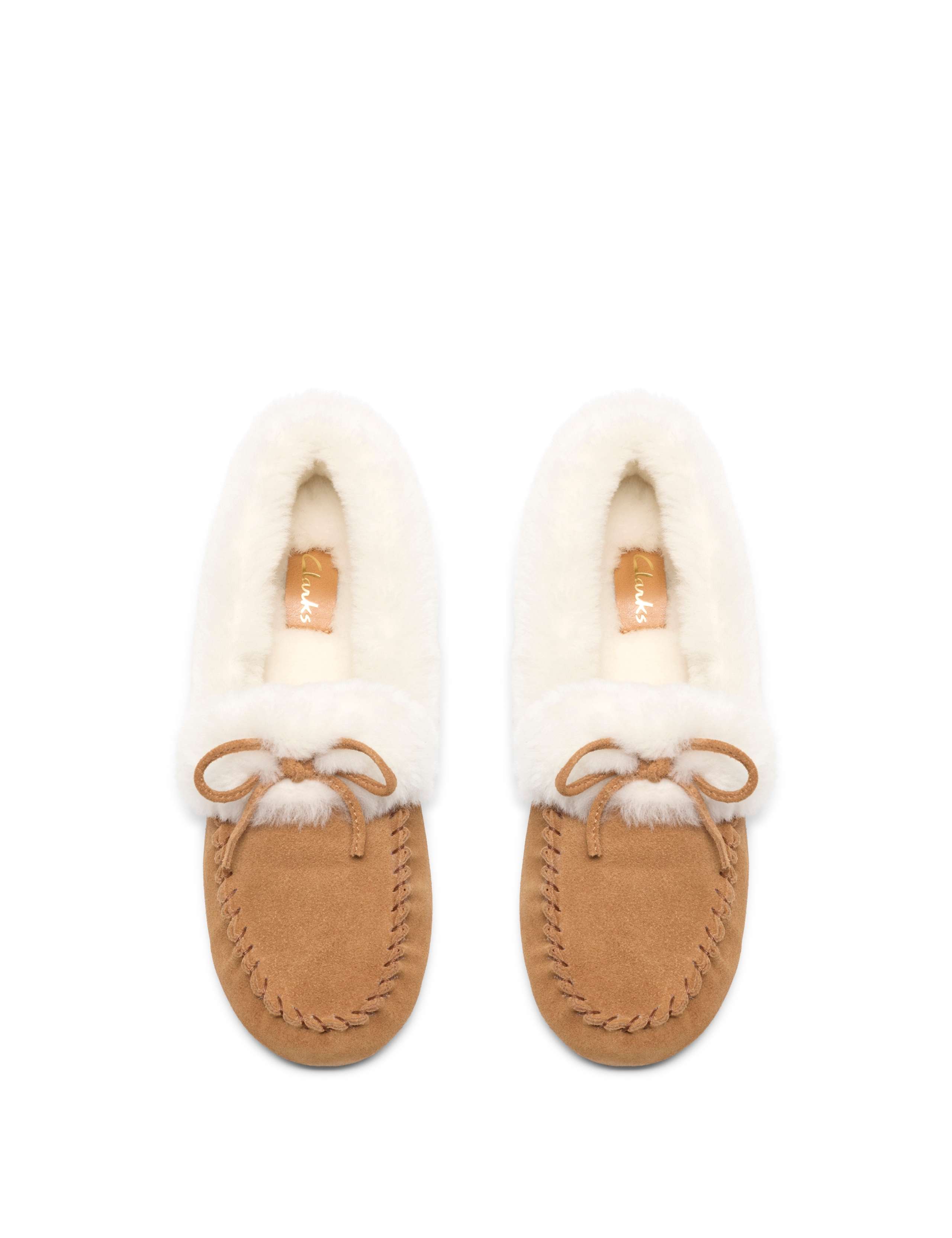 Siana Suede Round Toe Moccasin Slippers 3 of 6