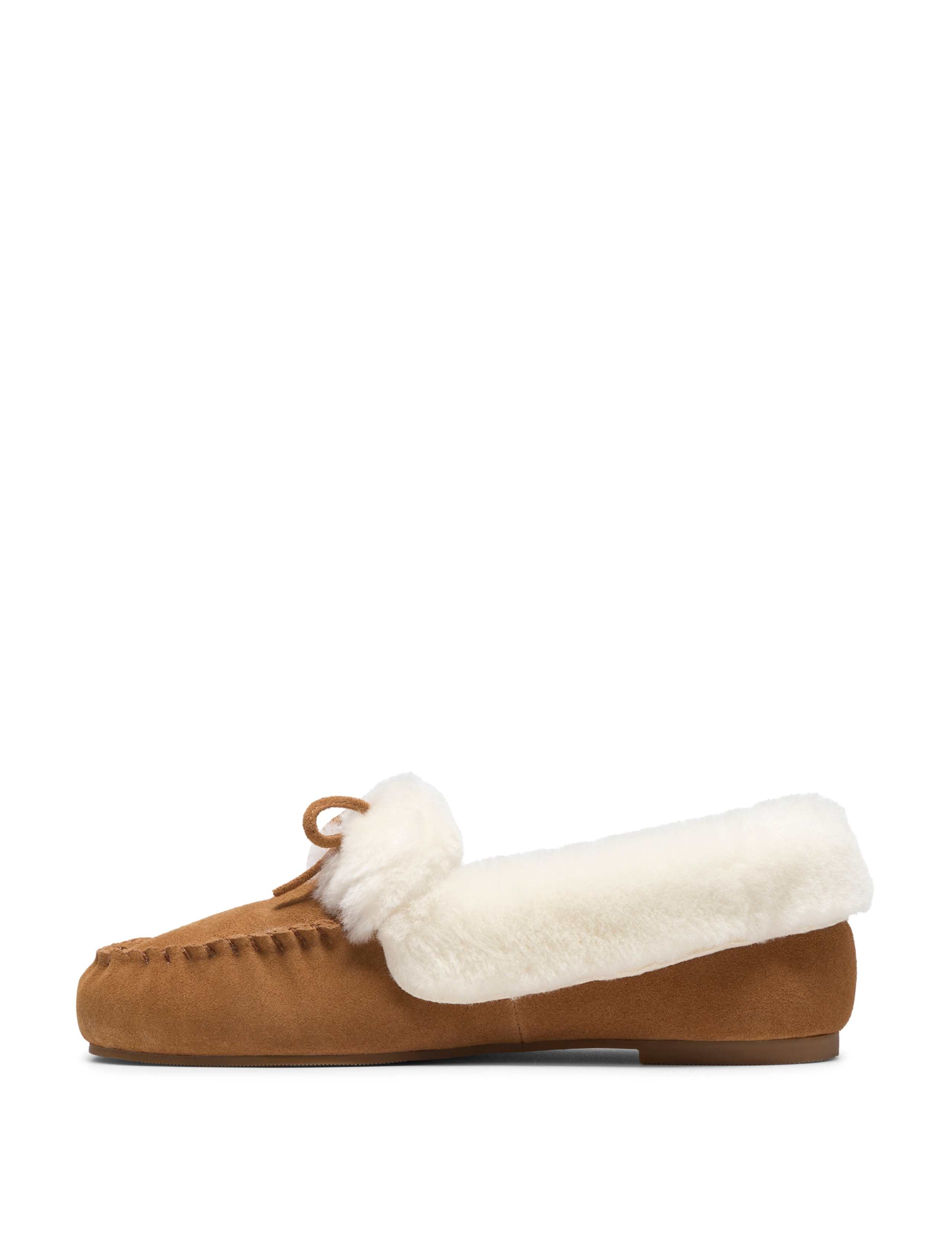 Siana Suede Round Toe Moccasin Slippers 4 of 6
