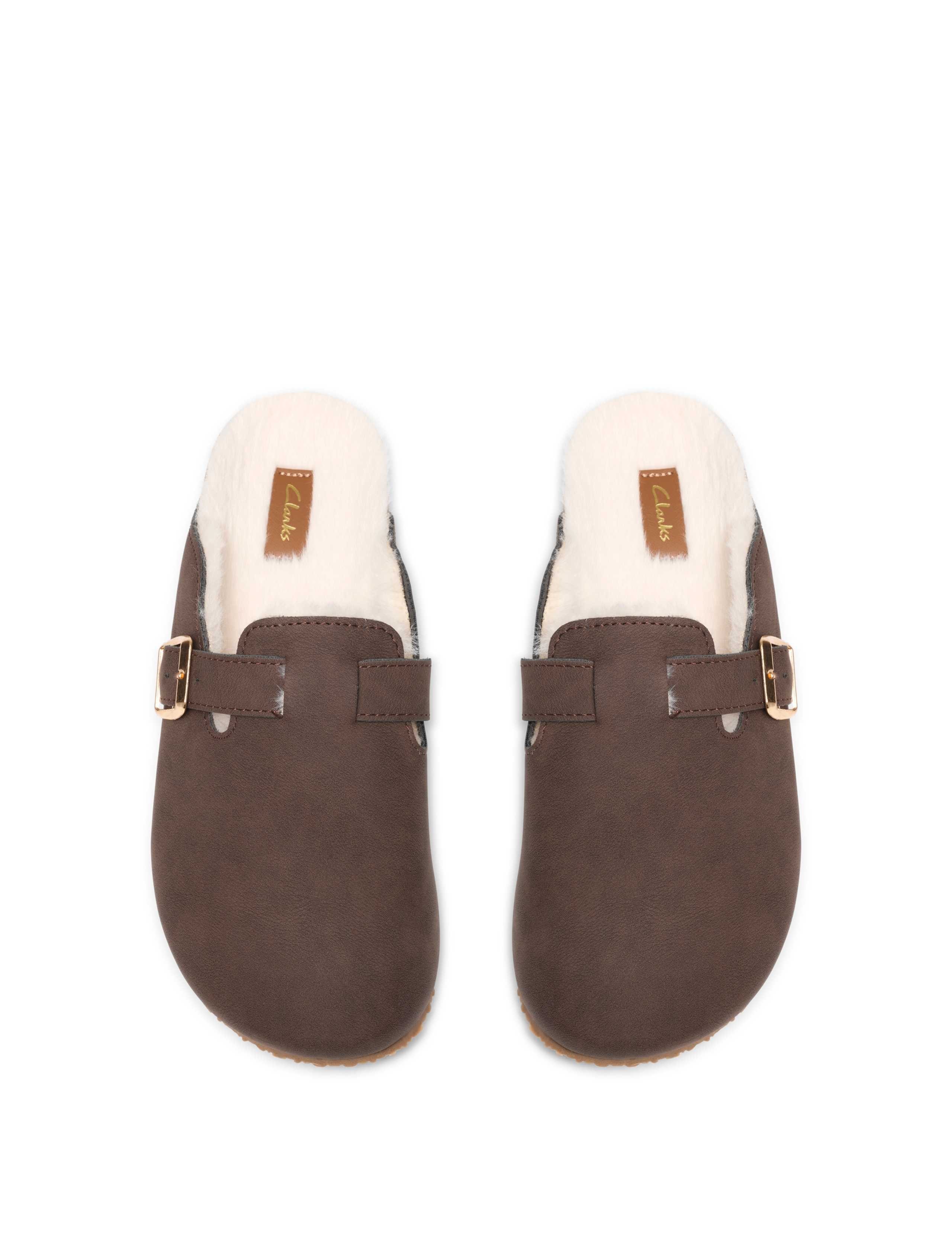 Faux Fur Lined Clog Slippers 2 of 6