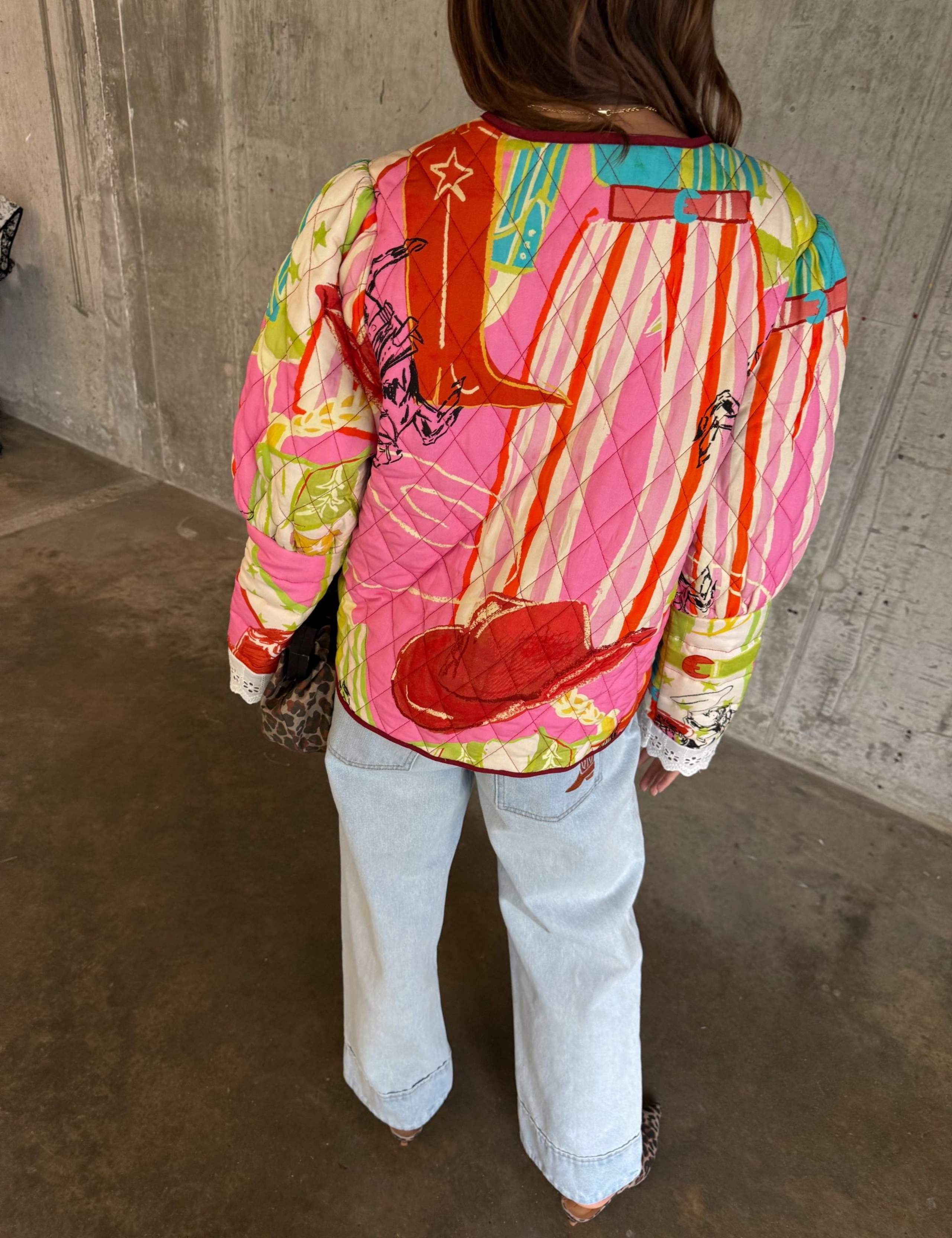 Reversible Patchwork Quilted Jacket 4 of 5