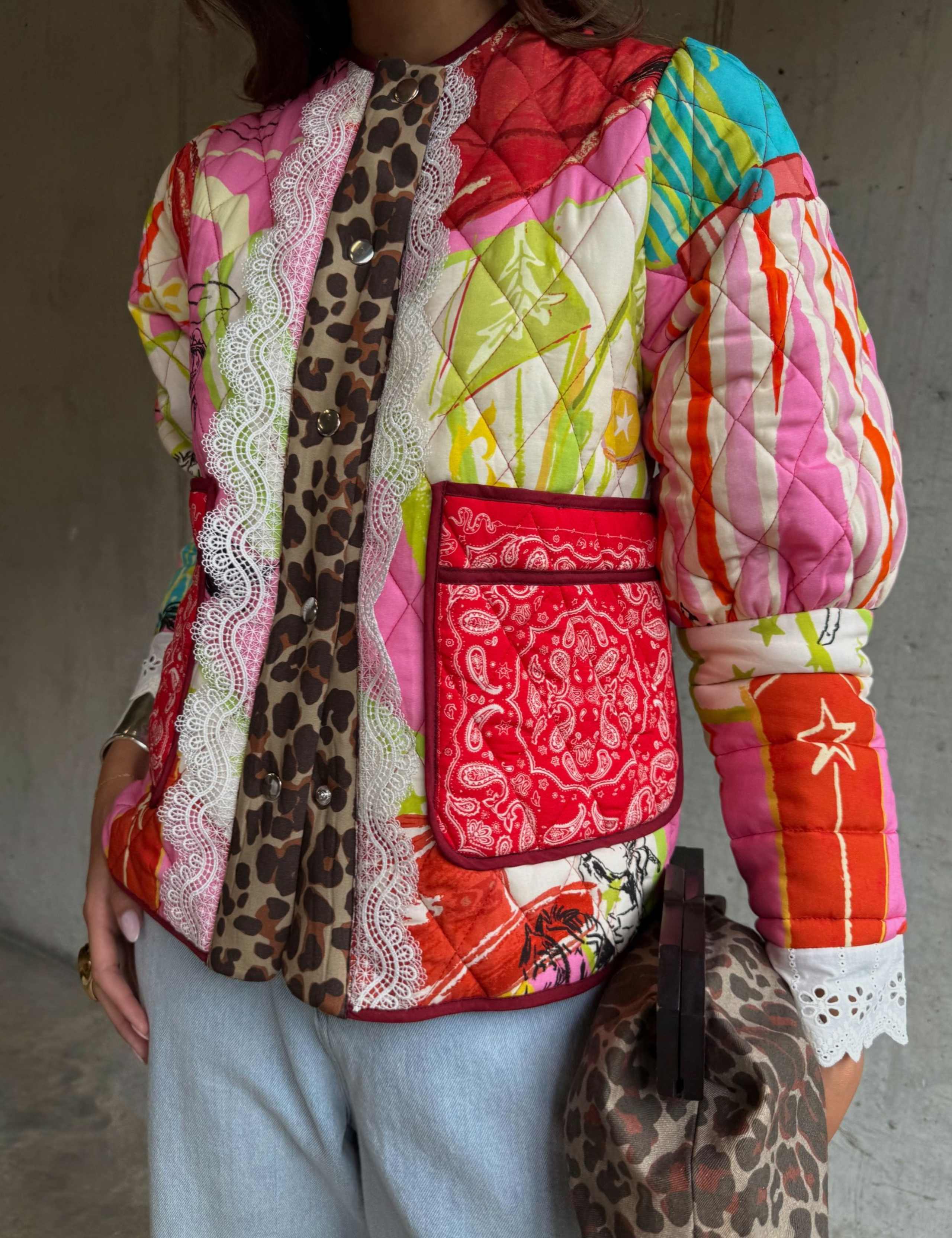 Reversible Patchwork Quilted Jacket 5 of 5