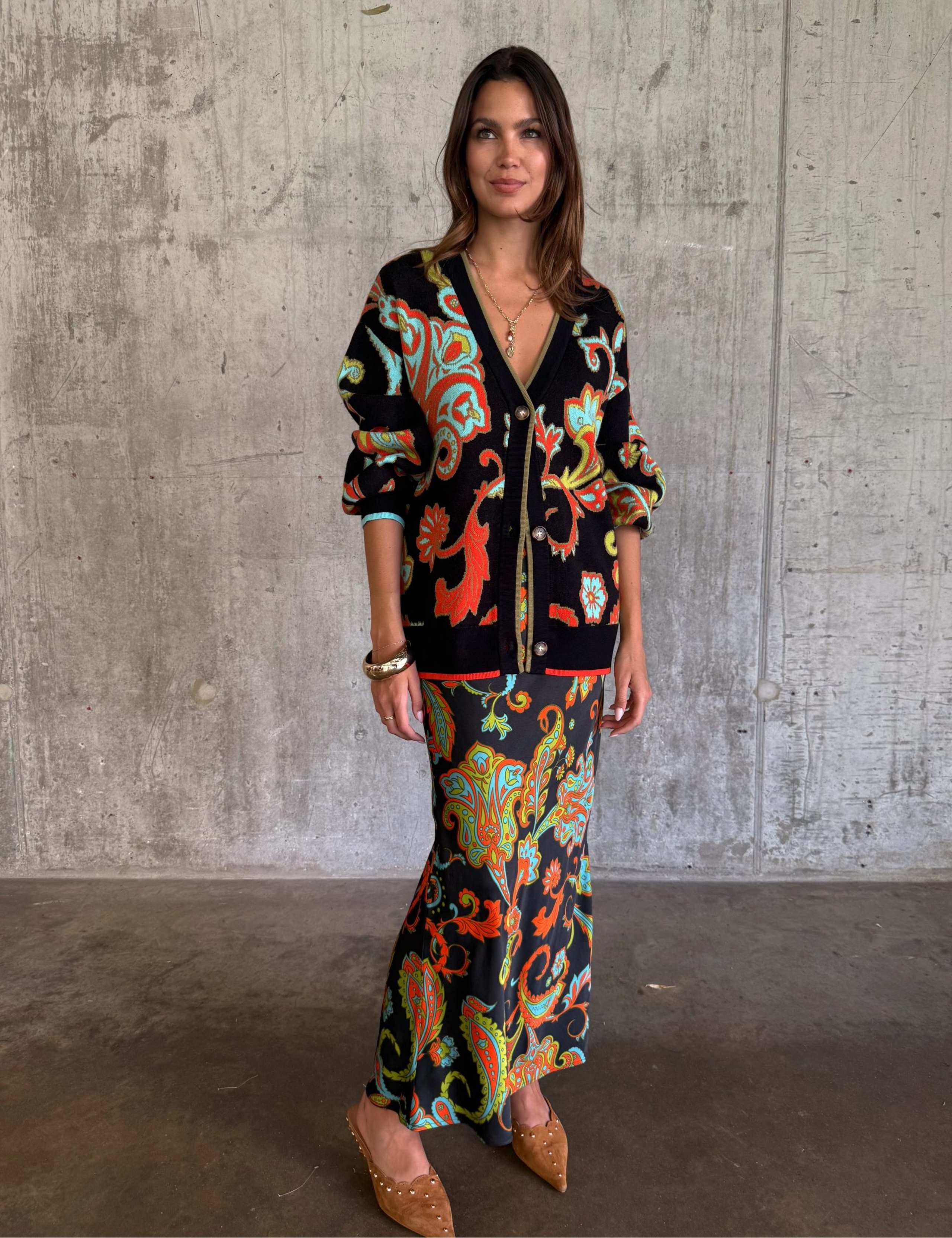 Floral Maxi Wrap Skirt 1 of 4