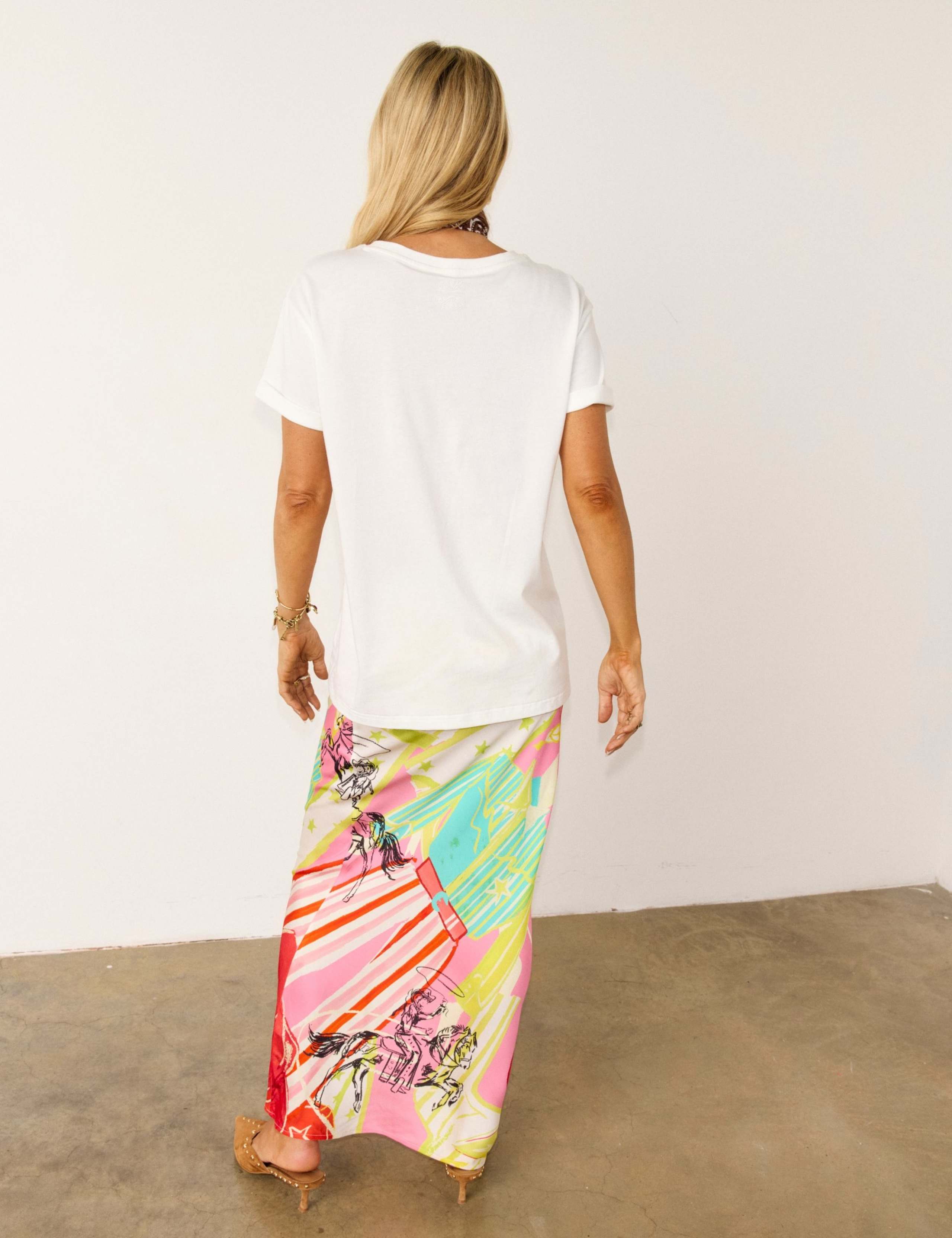 Printed Midaxi Slip Skirt 4 of 4