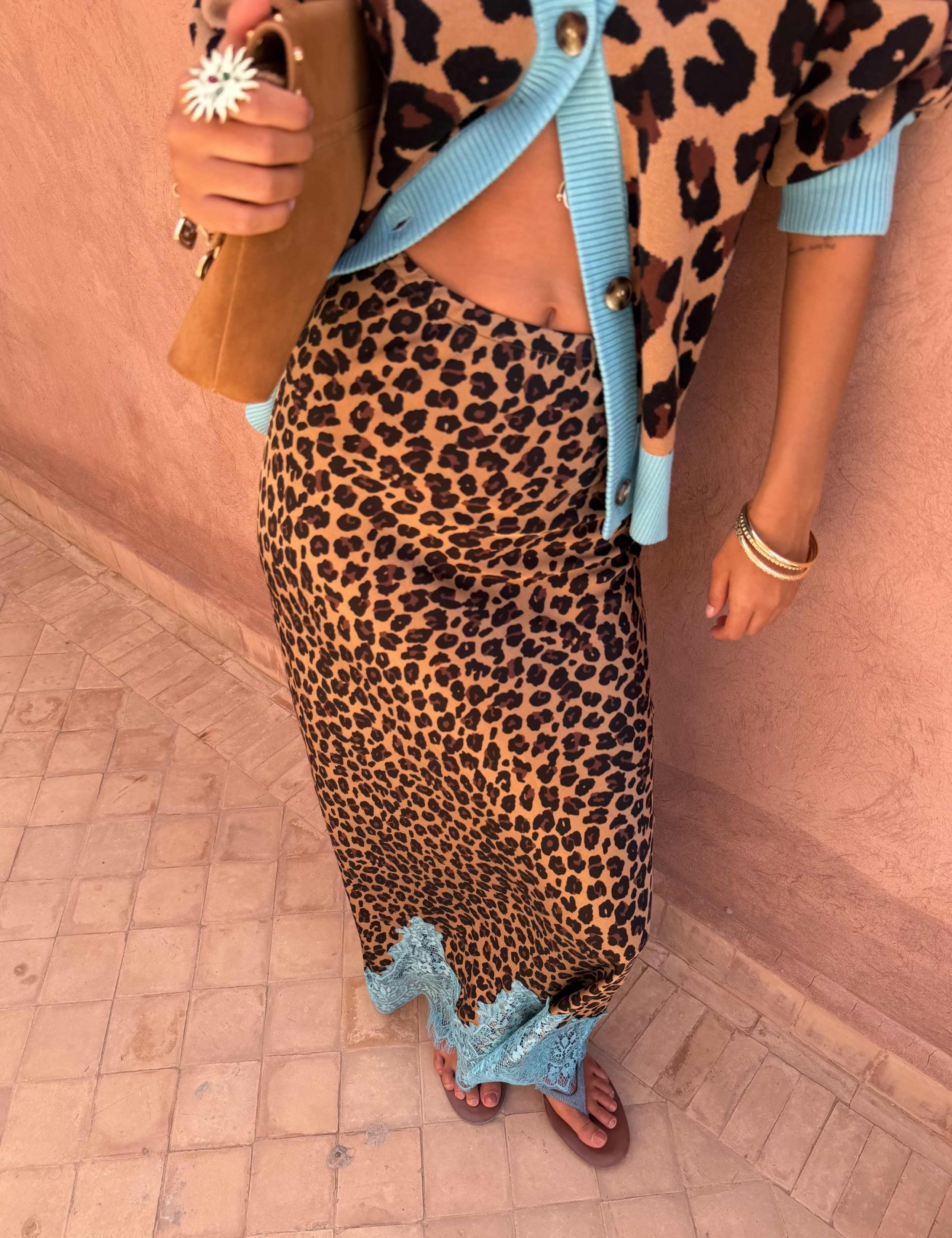 Animal Print Midaxi Slip Skirt 2 of 3