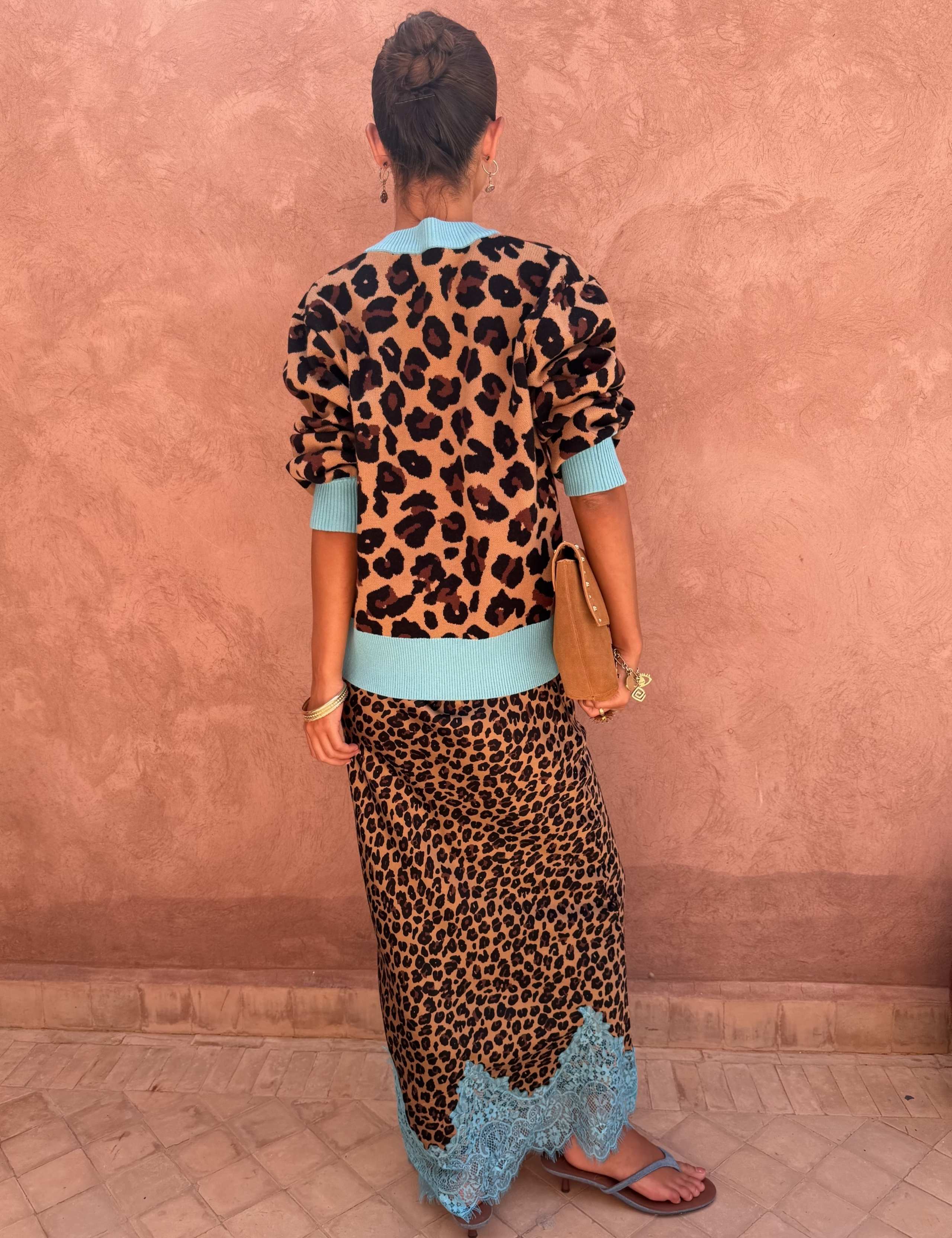 Animal Print Midaxi Slip Skirt 3 of 3