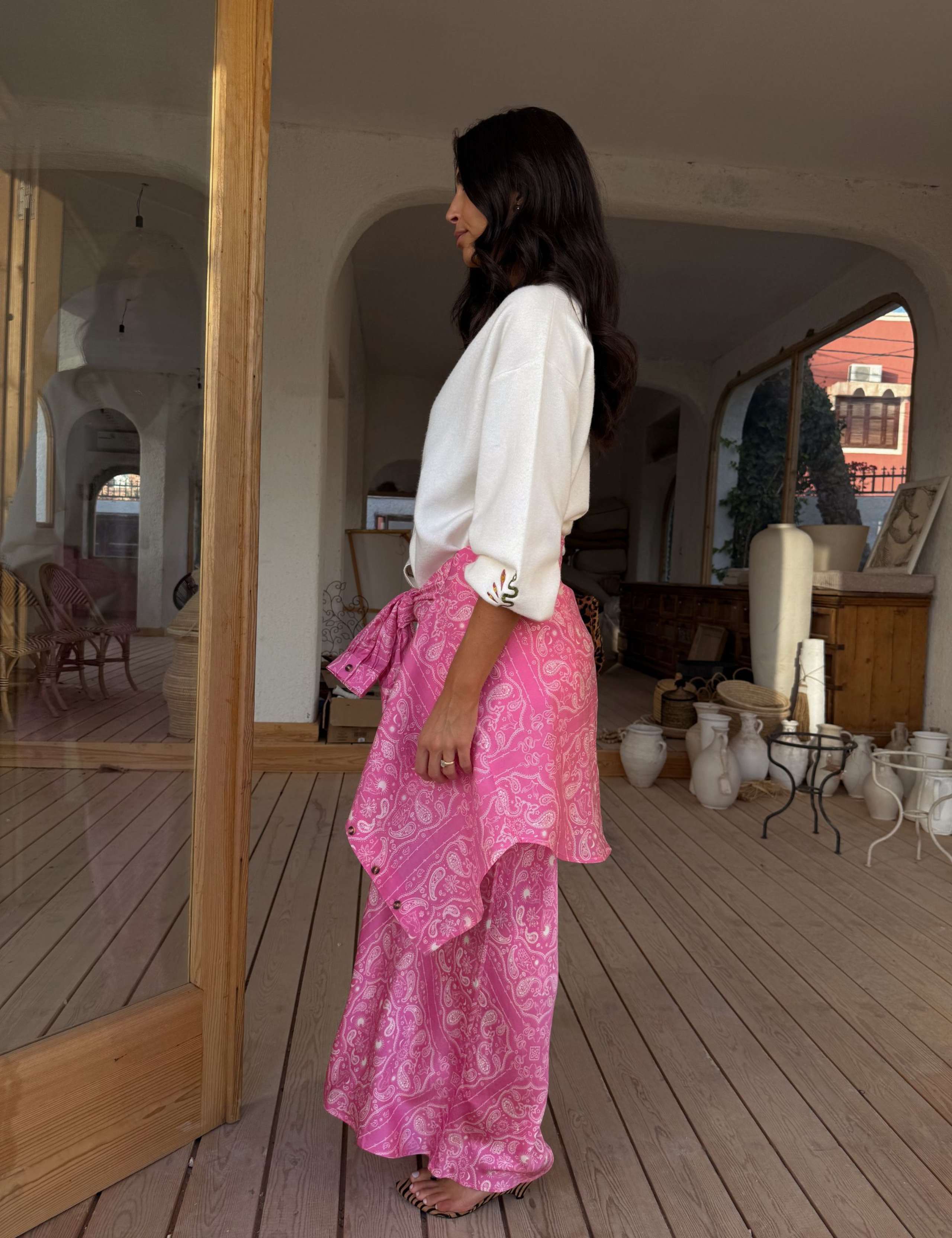 Bandana Print Maxi Slip Skirt 4 of 4