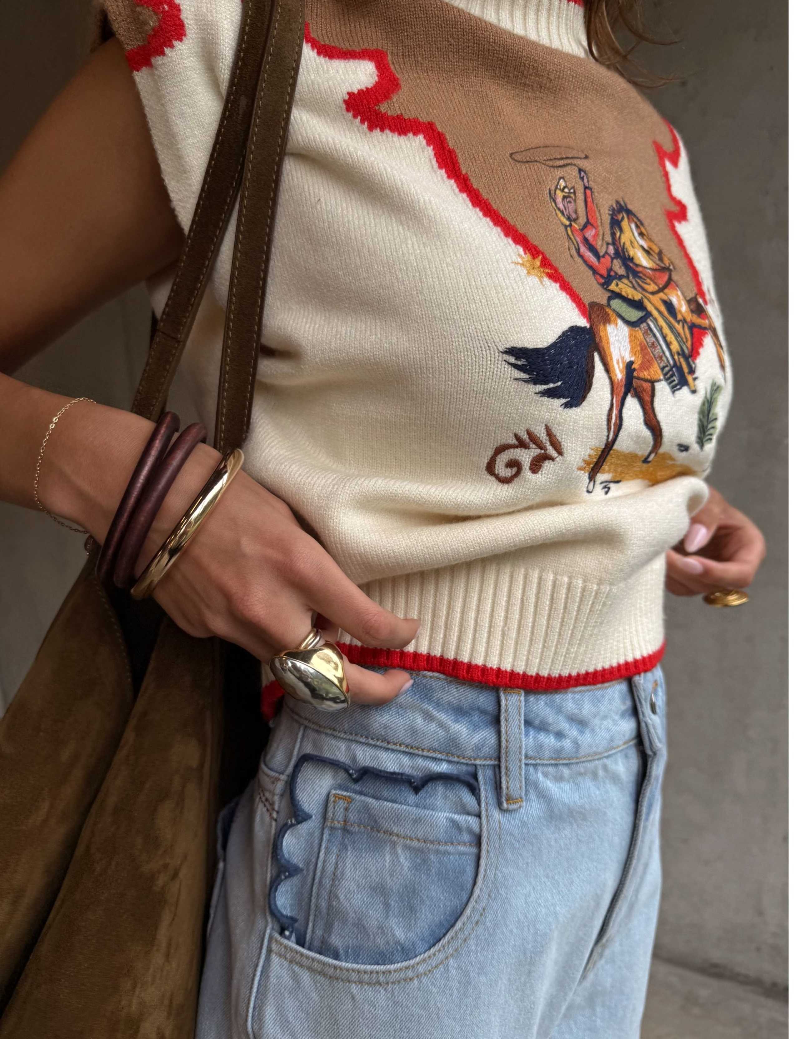 Cowgirl Knitted Tank Top 4 of 5