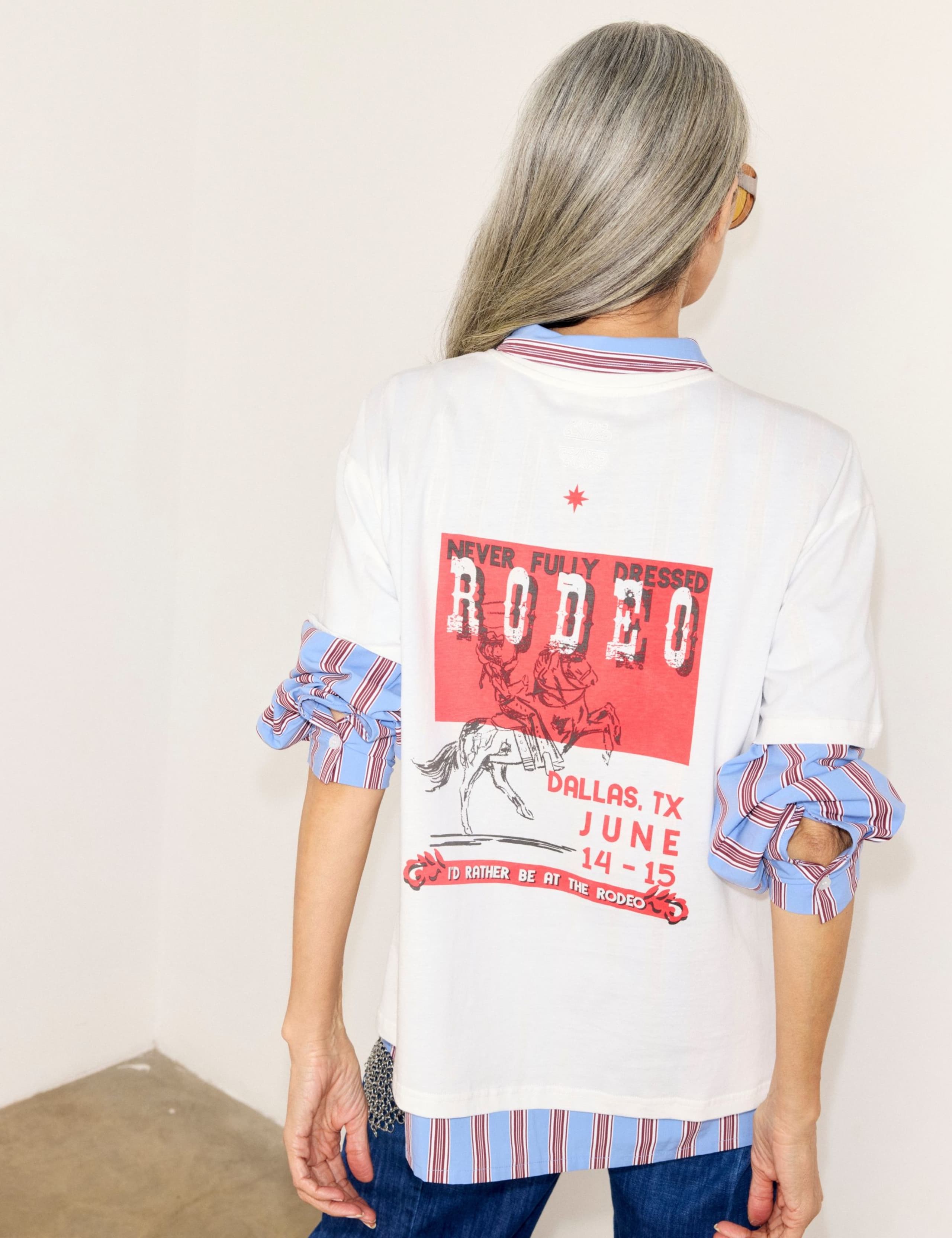 Pure Cotton Rodeo Print T-Shirt 4 of 4