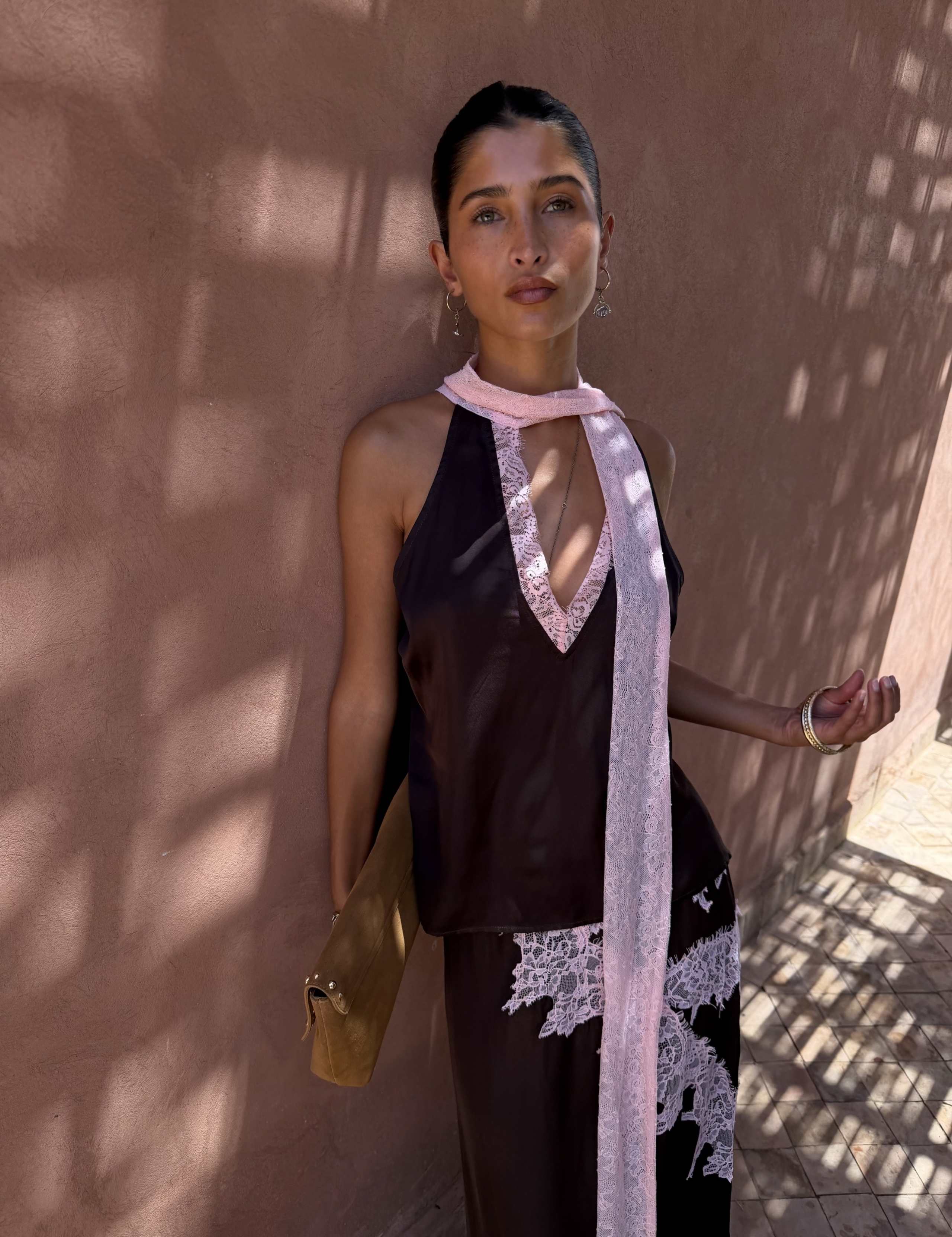 Lace Trim V-Neck Vest Top 4 of 5