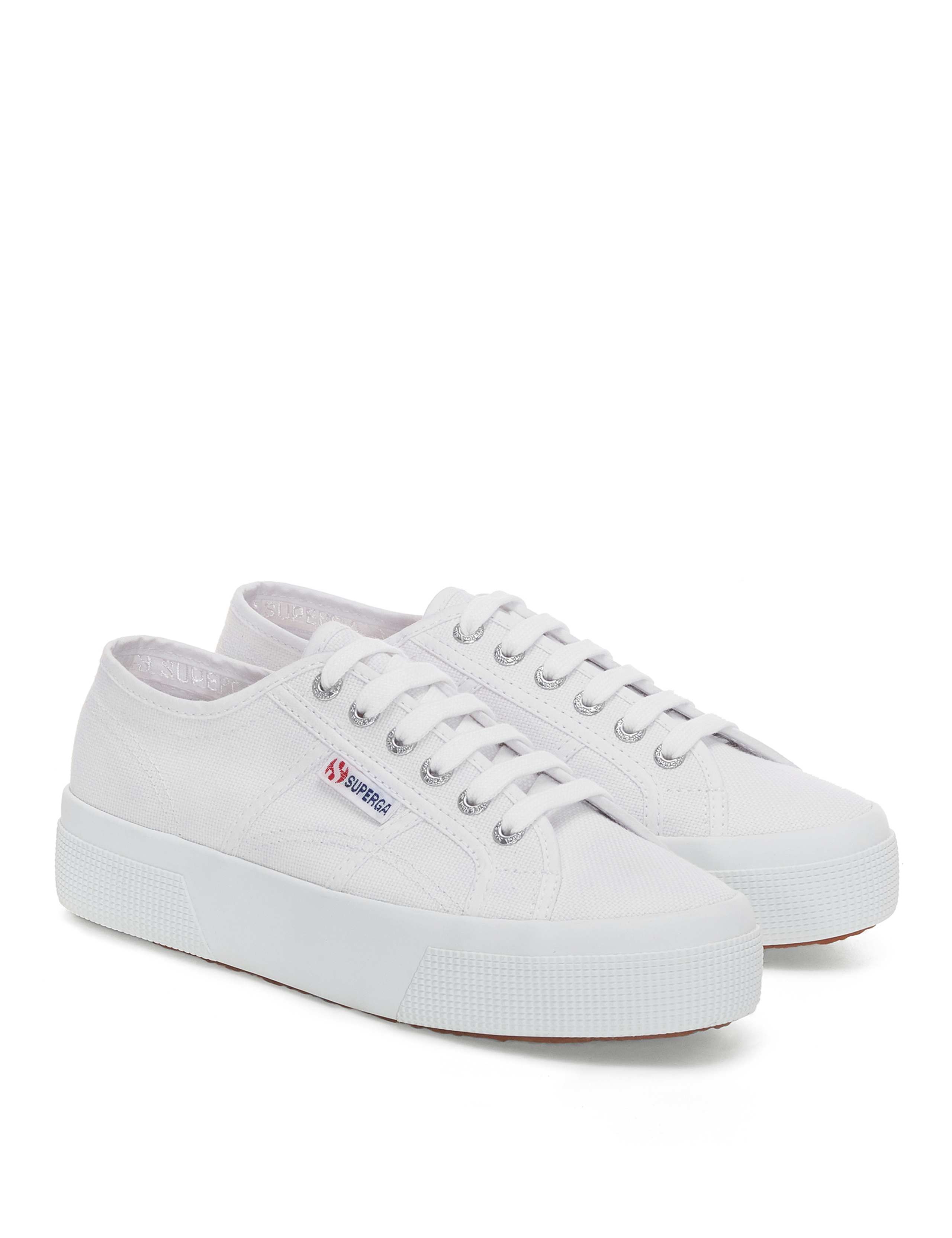 2740 Platform Canvas Lace Up Trainers 2 of 5