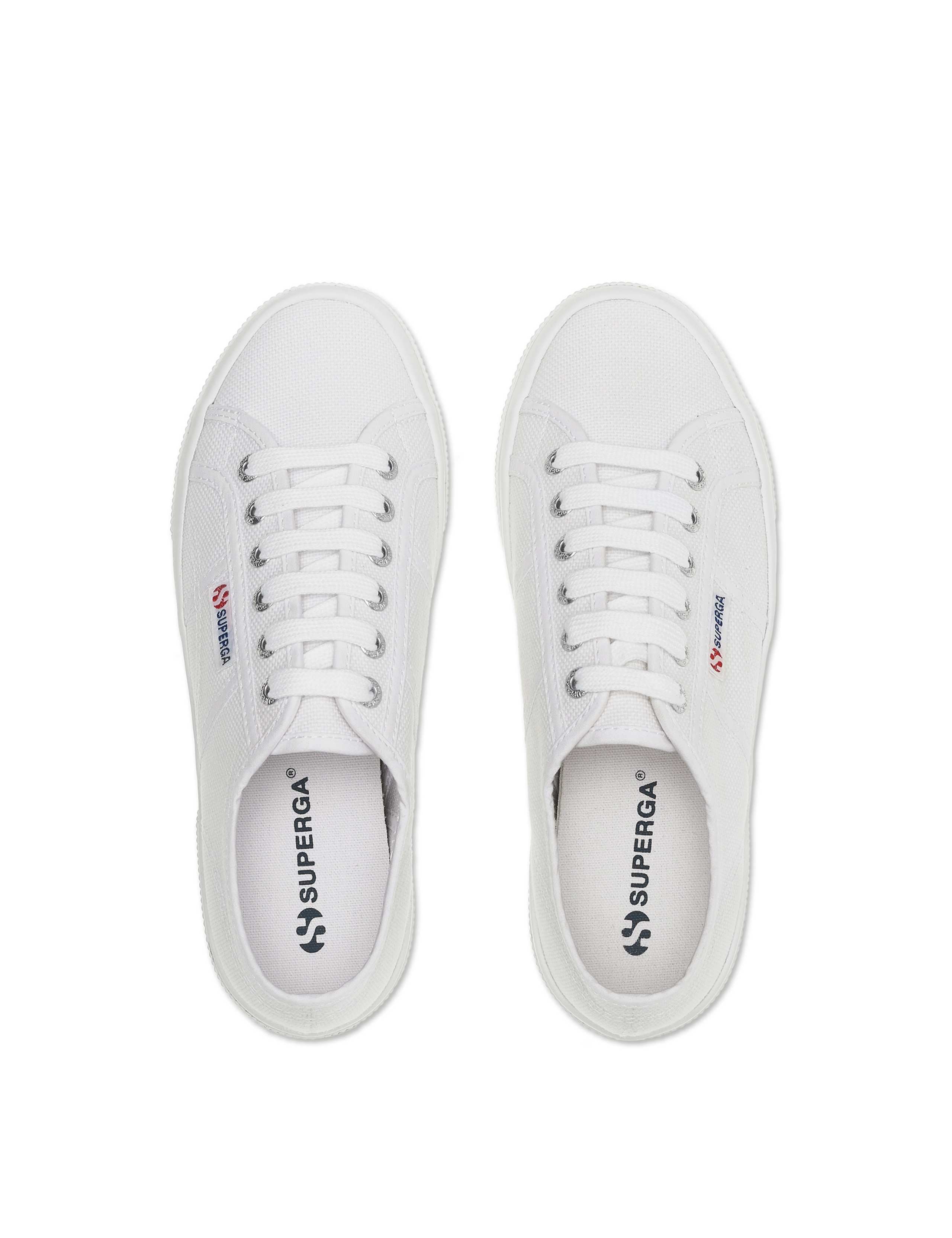 2740 Platform Canvas Lace Up Trainers 4 of 5