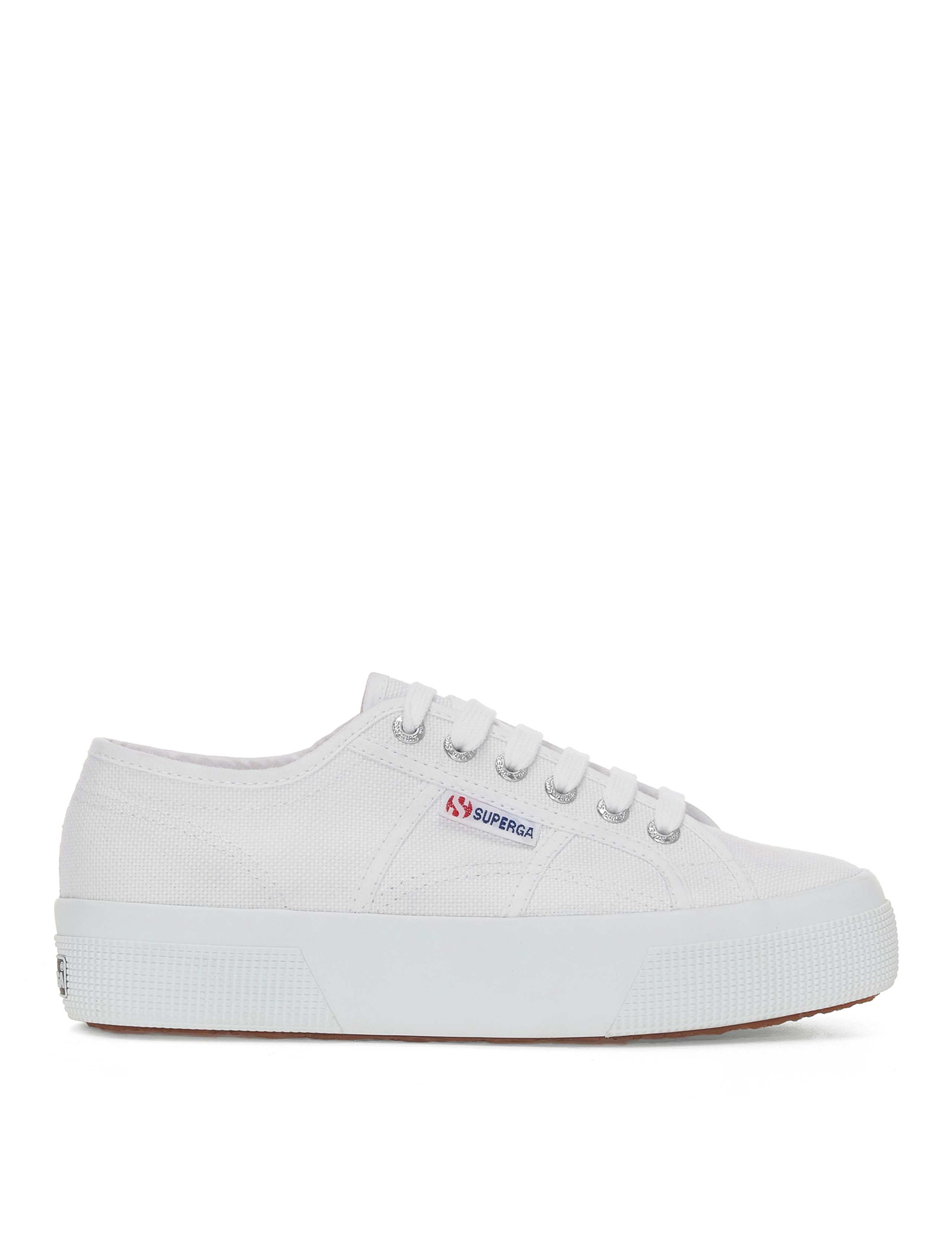 2740 Platform Canvas Lace Up Trainers 1 of 5