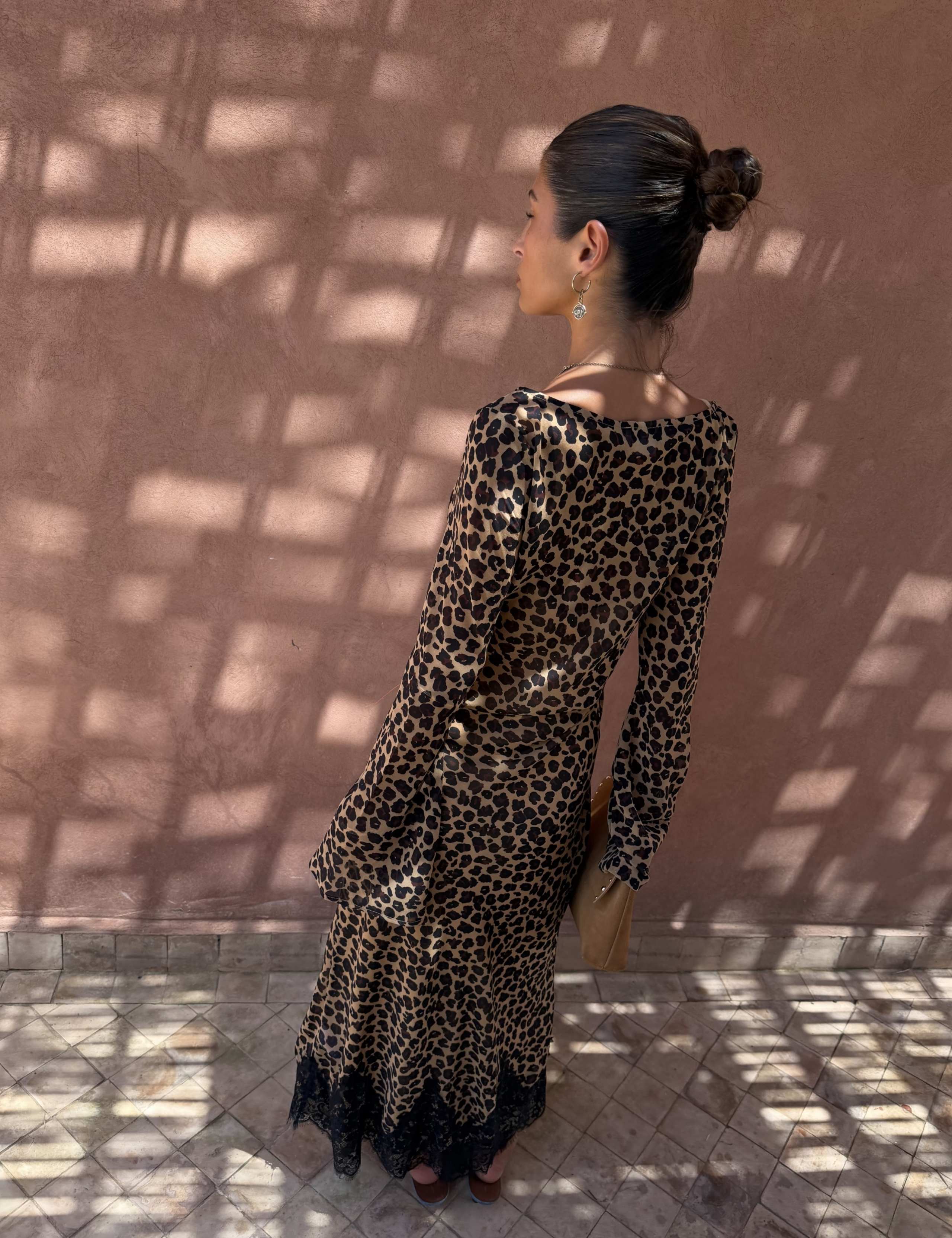 Leopard Print Maxi Skater Dress 5 of 5