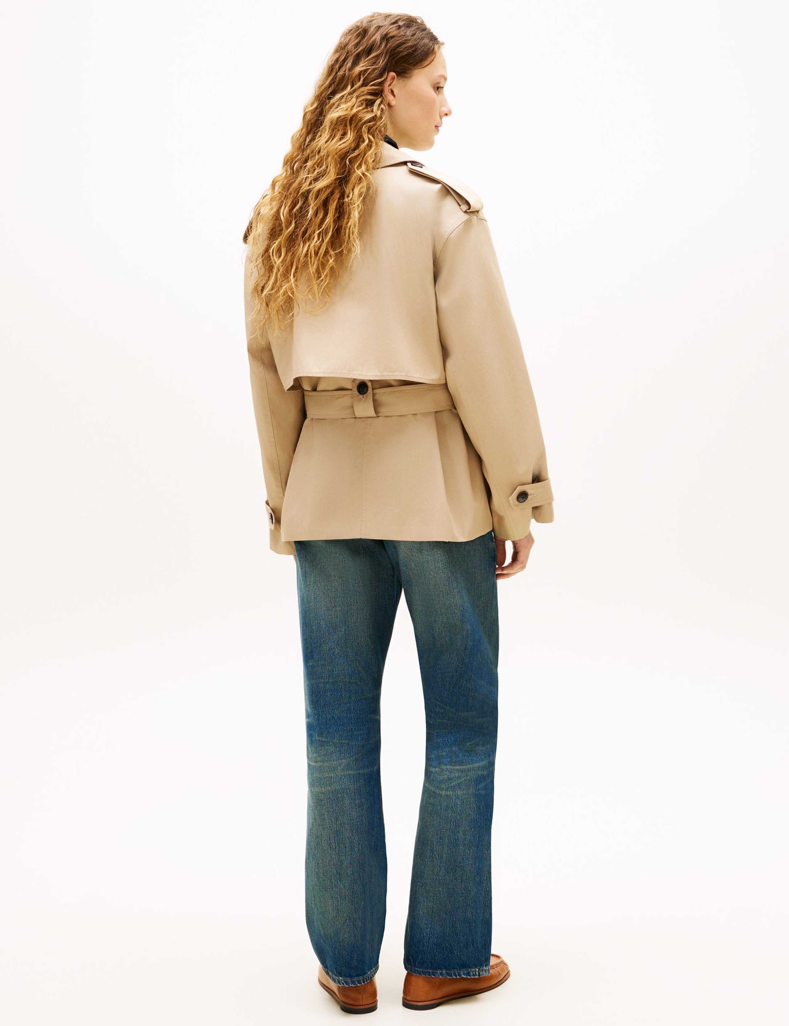 Pure Cotton Short Trench Coat 4 of 5