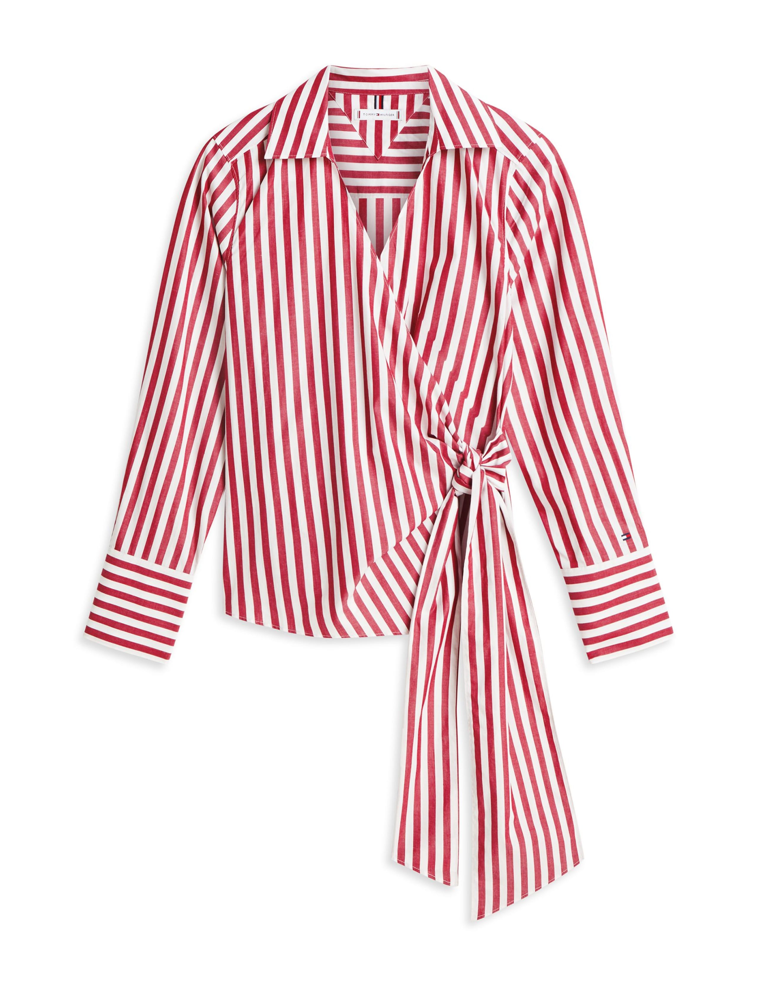 Pure Cotton Striped Knot Front Blouse 2 of 5