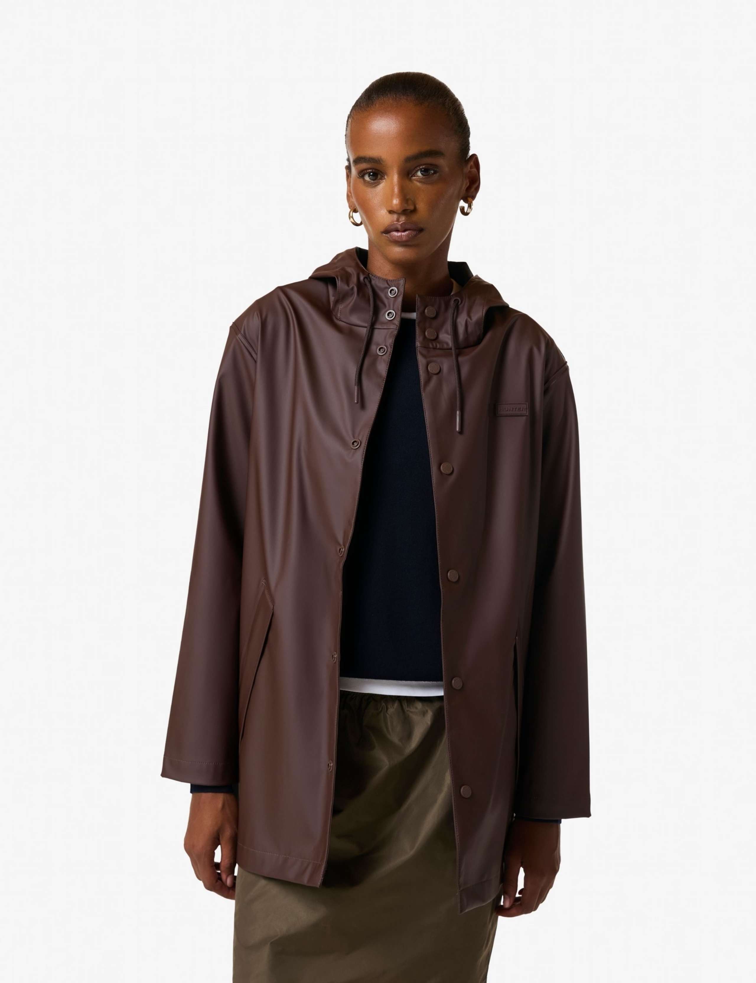 Hooded Relaxed Fit Raincoat 3 of 7