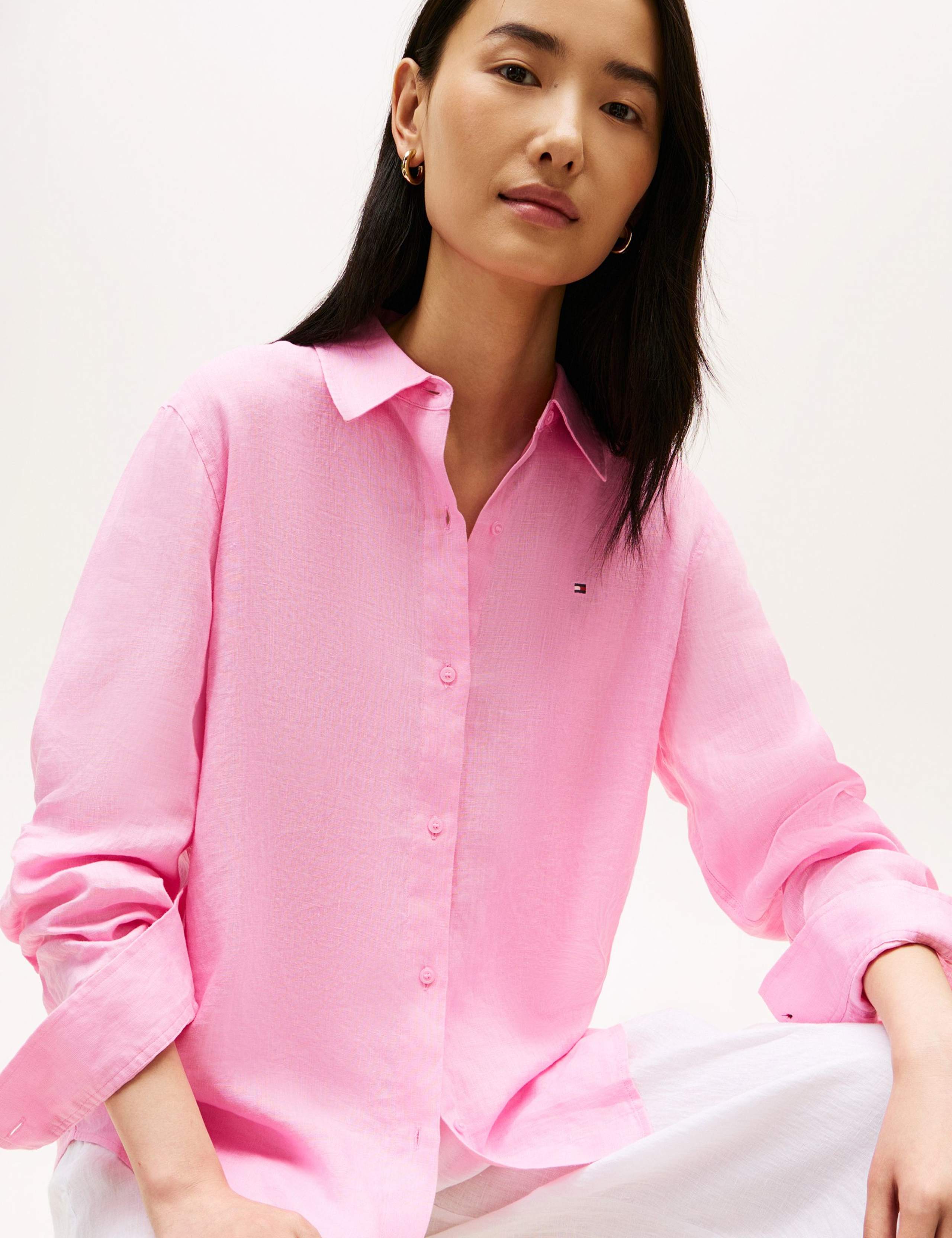 Pure Linen Collared Relaxed Shirt 4 of 5