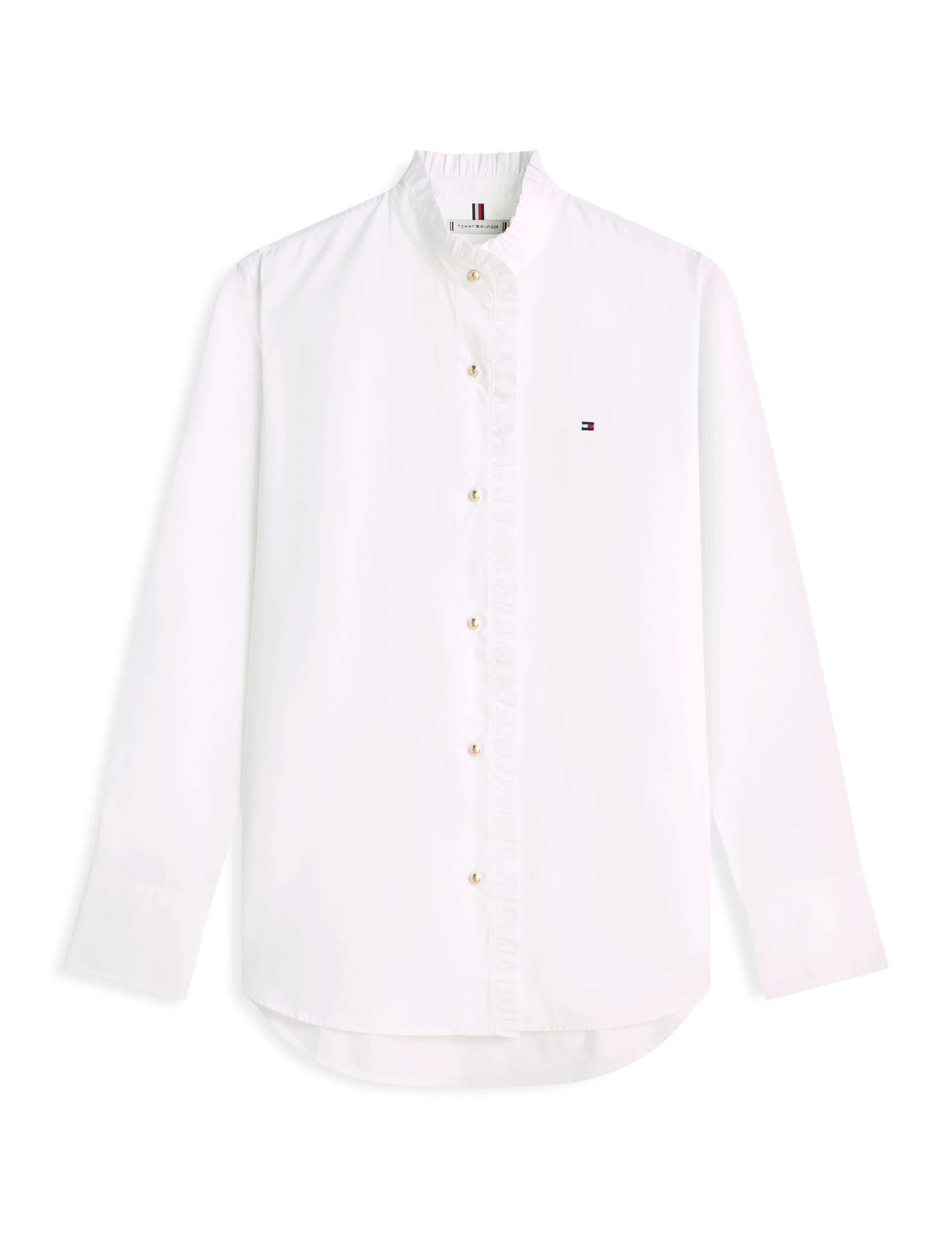 Pure Cotton Ruffle High Neck Shirt 2 of 5