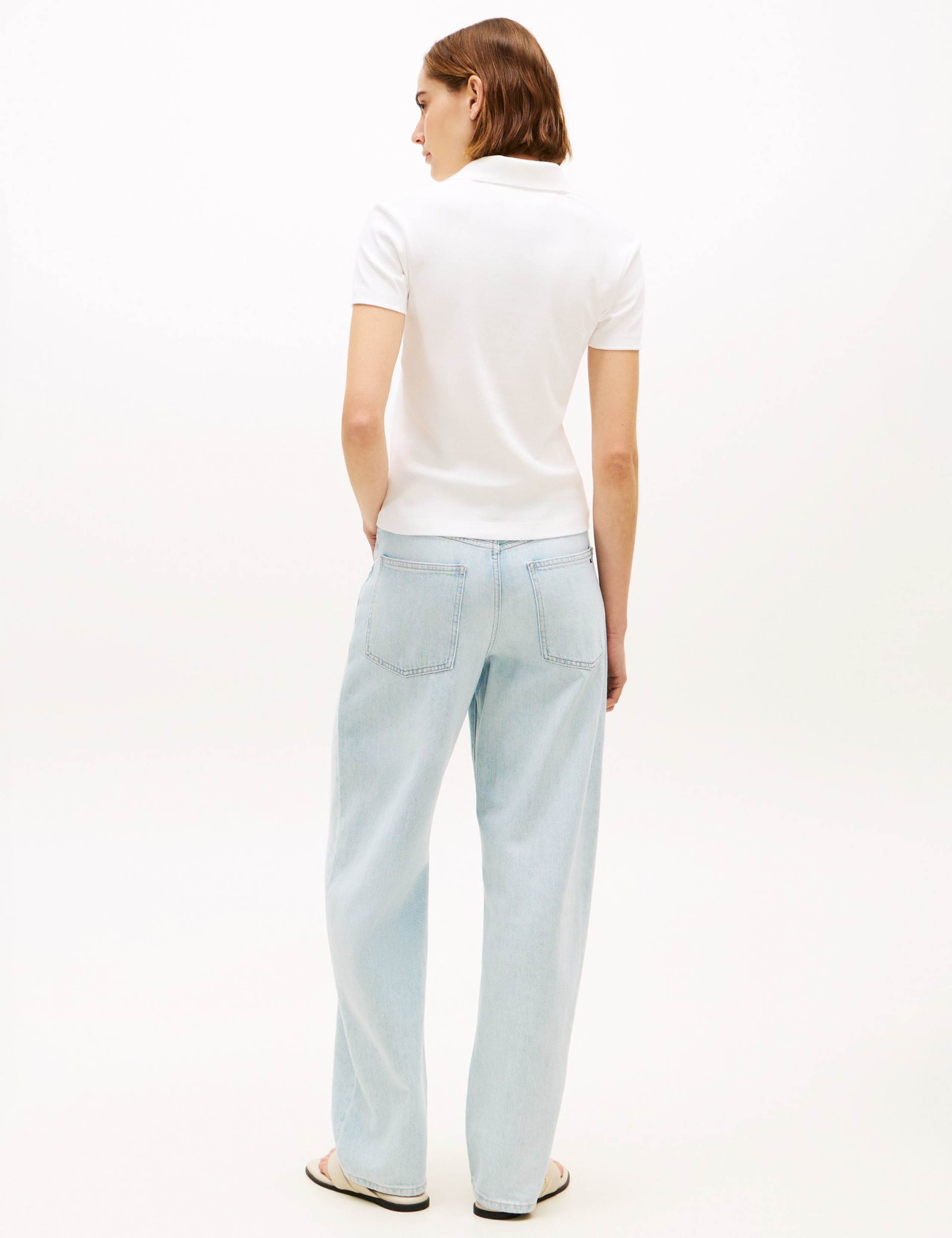 Pure Cotton Button Detail Polo Shirt 4 of 5