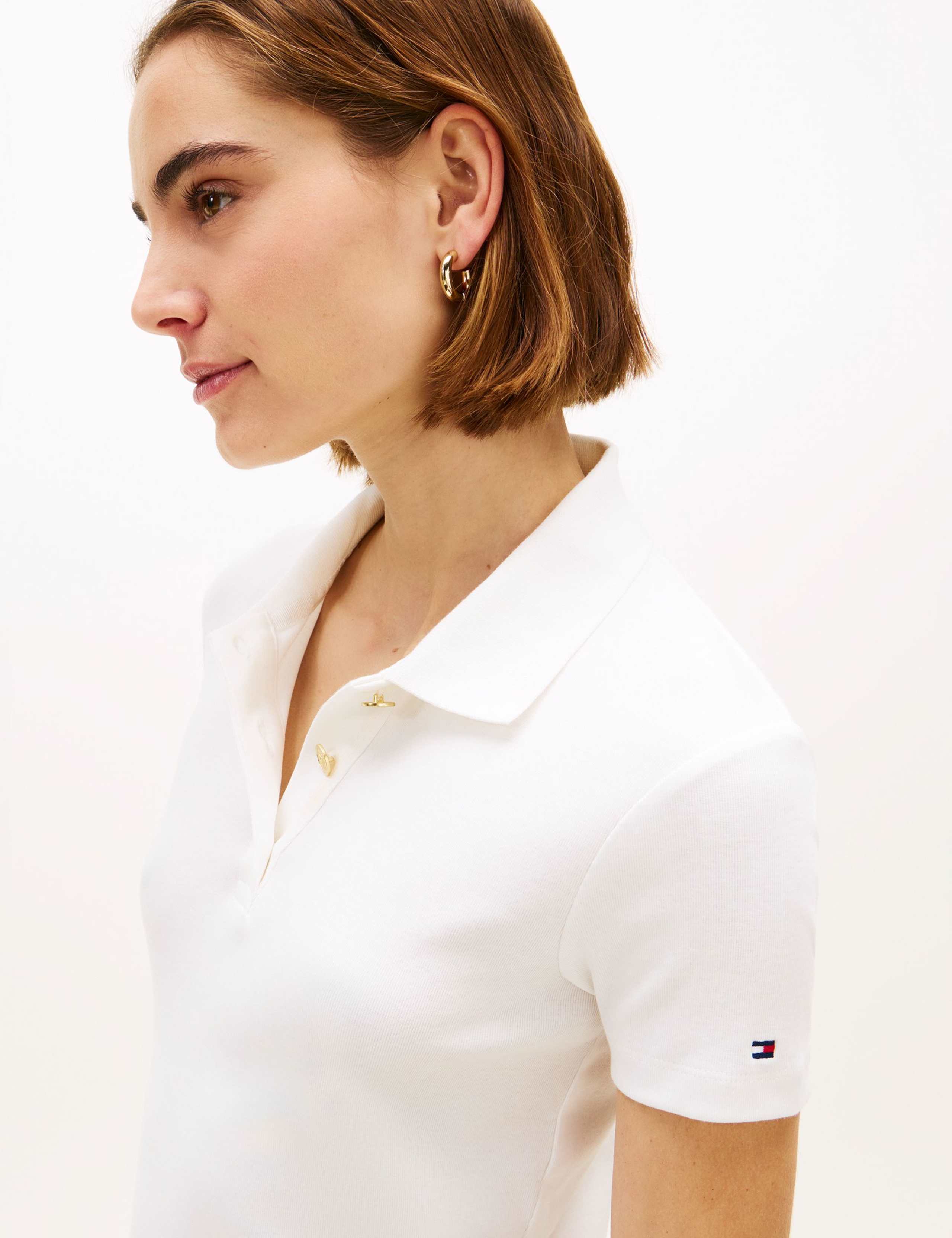 Pure Cotton Button Detail Polo Shirt 5 of 5