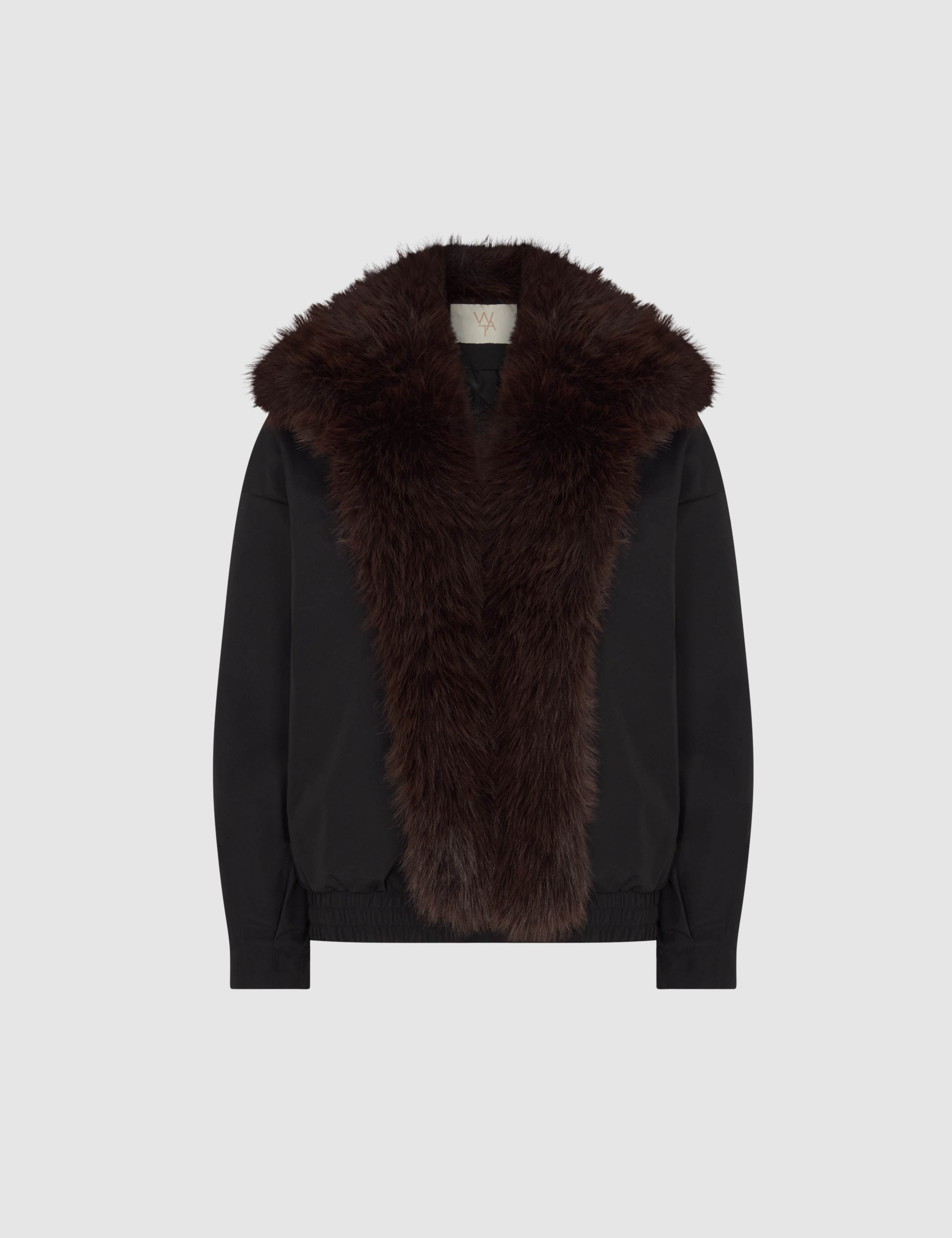 Faux Fur Collared Bomber Jacket 2 of 7