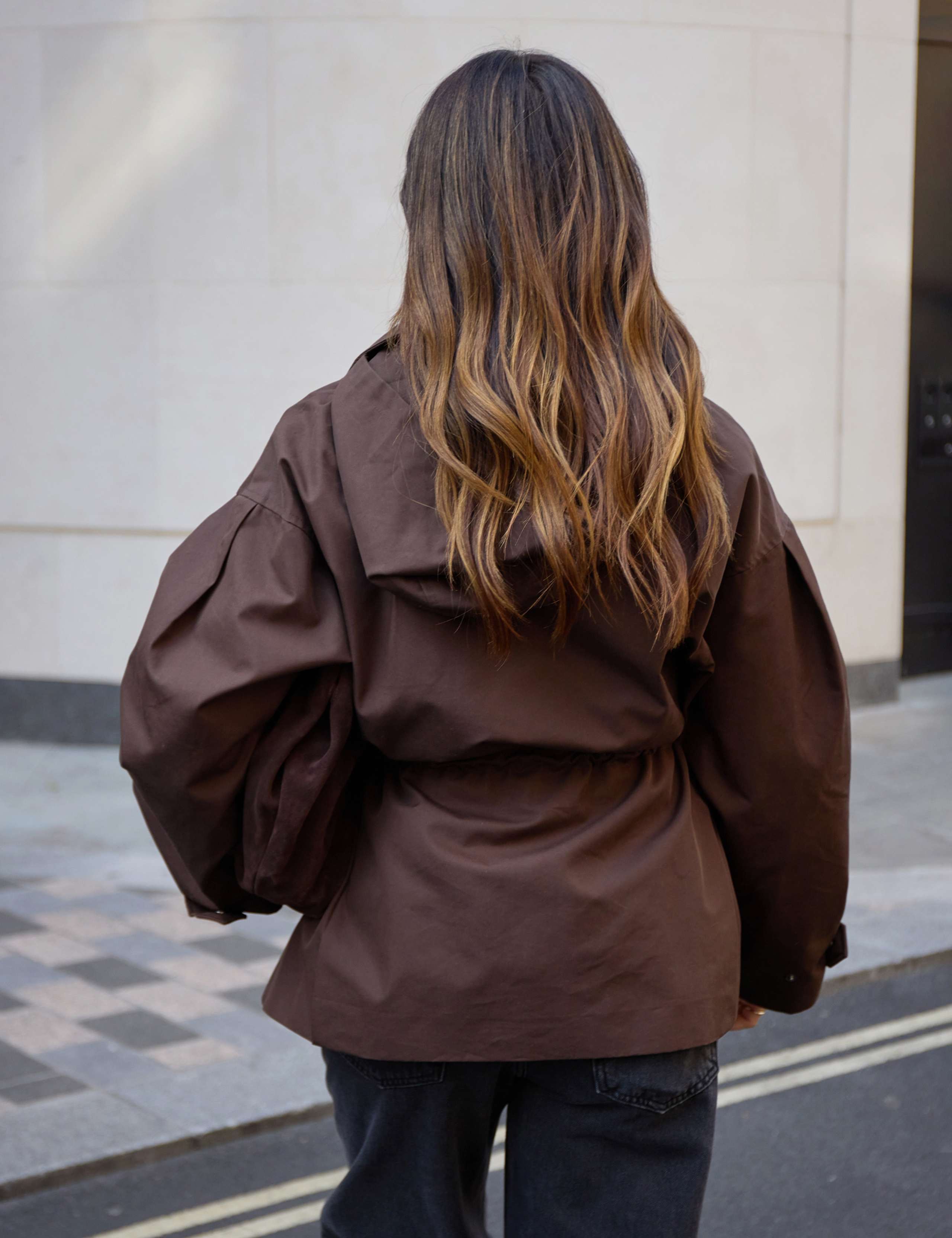 Waterproof Hooded Waisted Rain Jacket 4 of 8