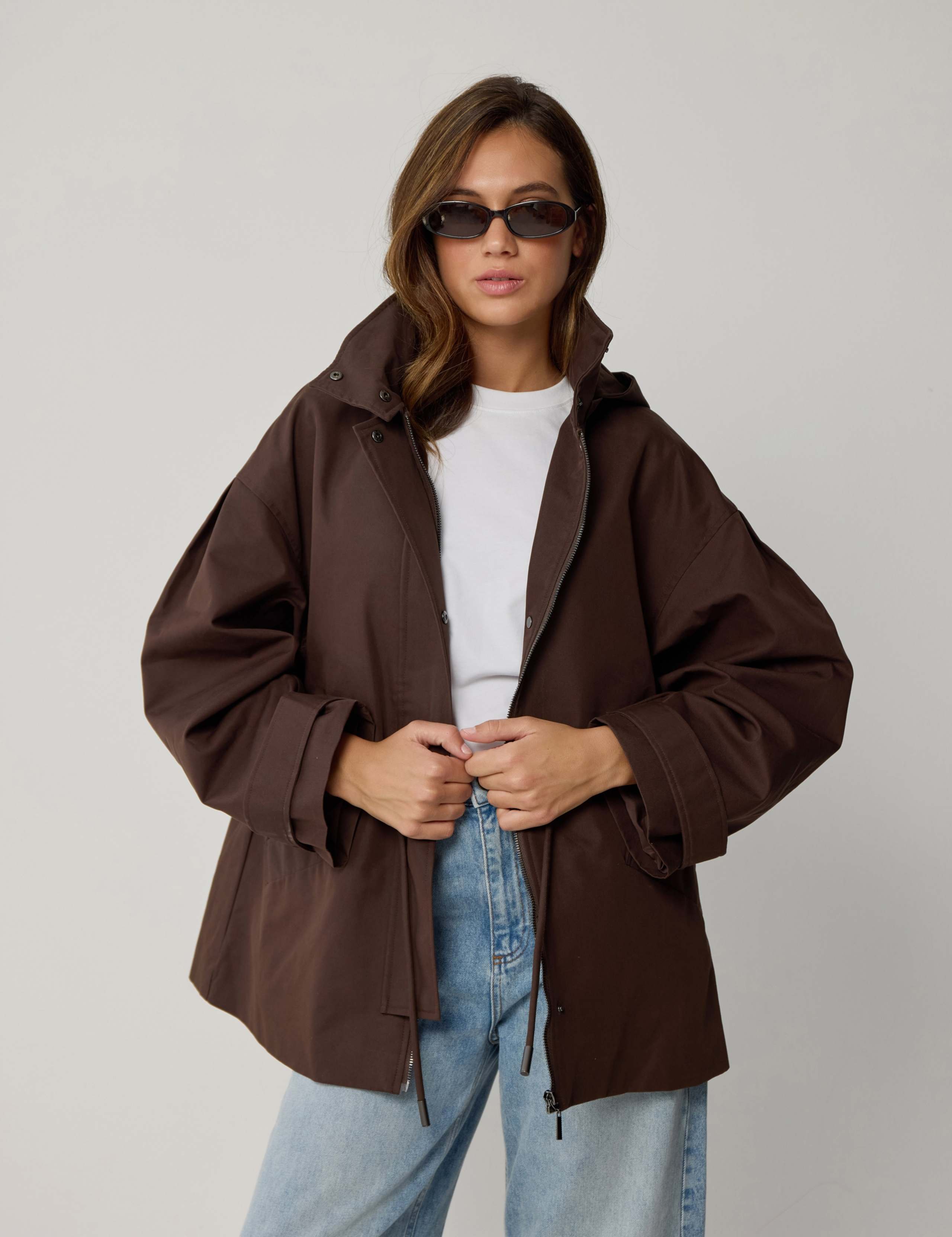 Waterproof Hooded Waisted Rain Jacket 6 of 8