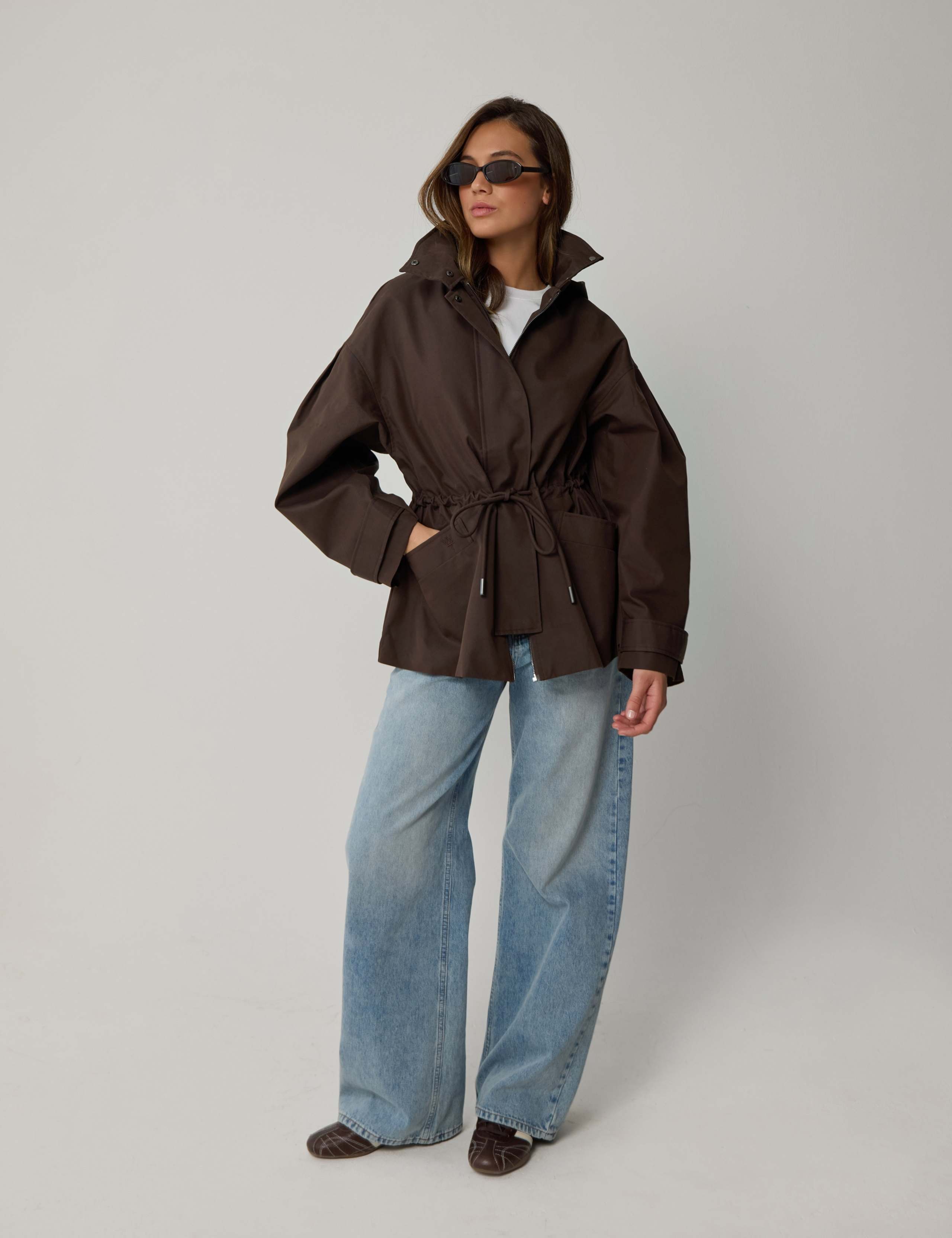 Waterproof Hooded Waisted Rain Jacket 7 of 8