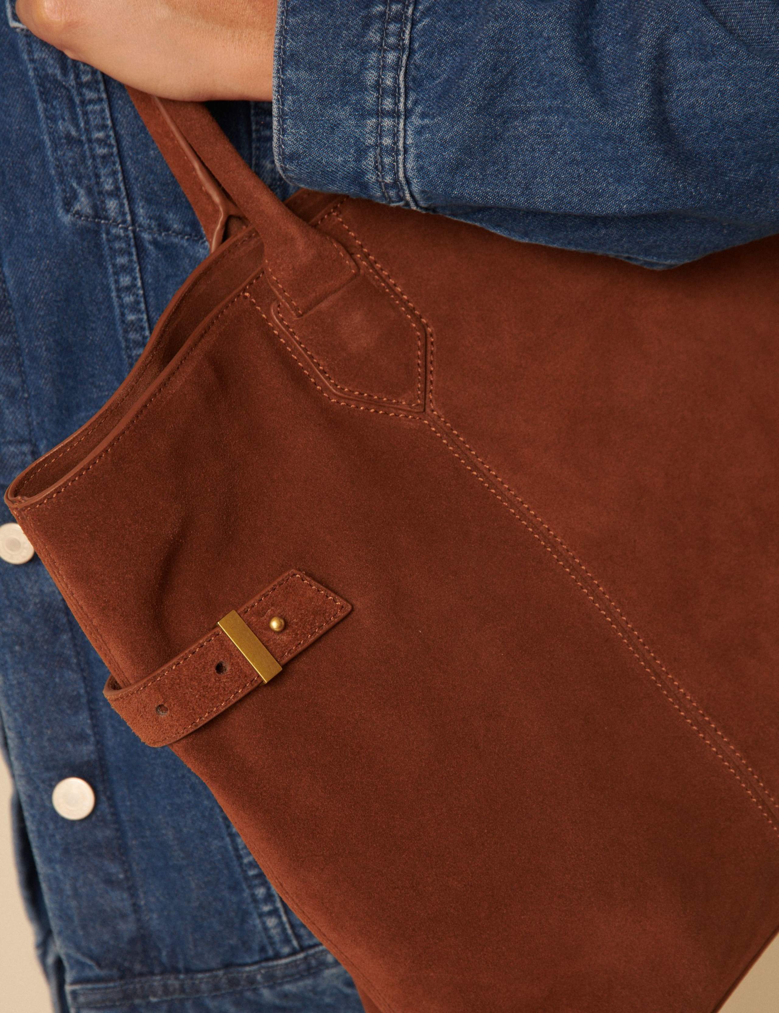 Suede Tote Bag 5 of 5