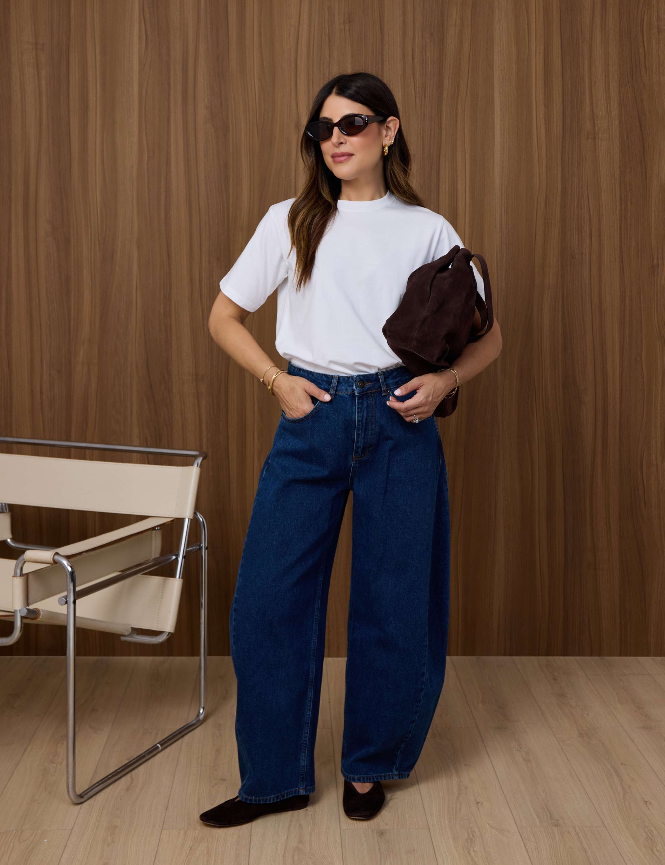 High Waisted Ultra Barrel Jeans 4 of 5